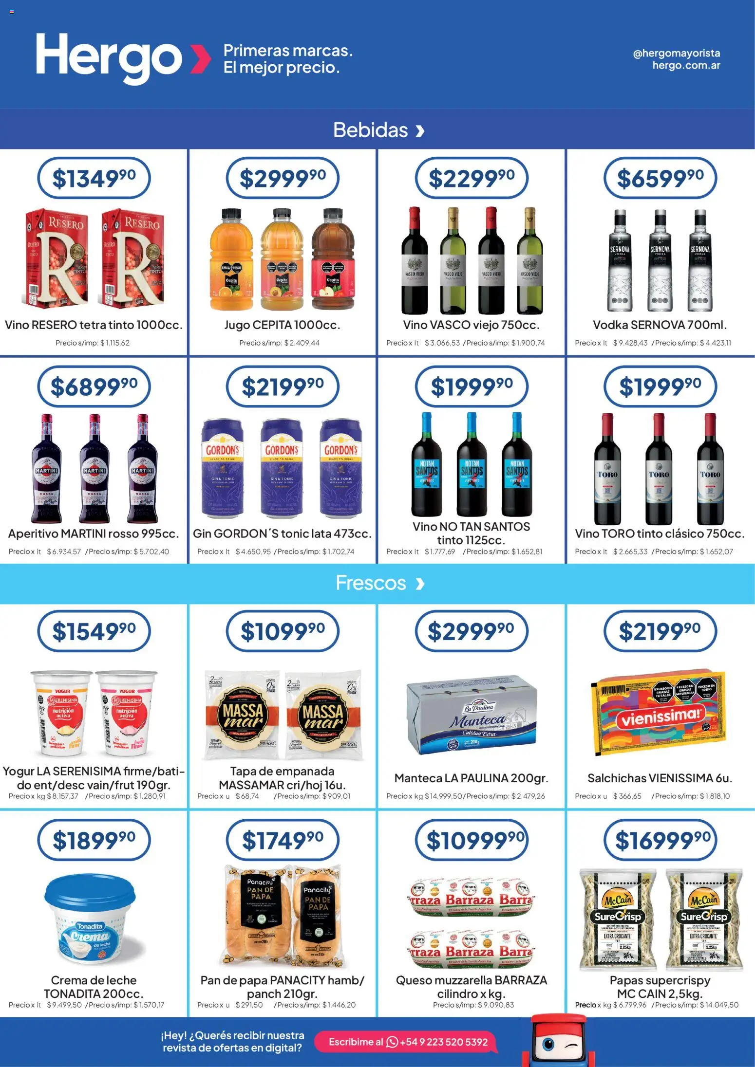 Hergo catálogo │ válido desde el 12/08/2026 | Página: 3 | Productos: Vodka, Papa, Gin, Papas