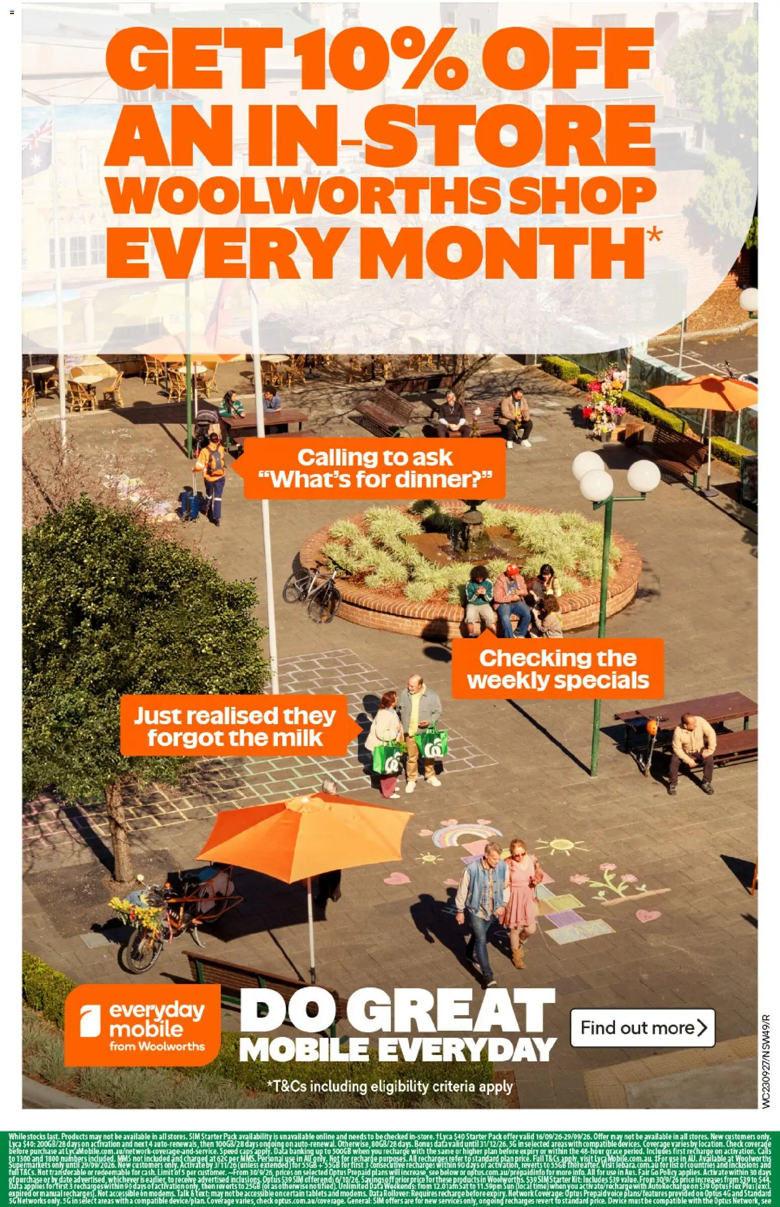 Woolworths catalogue - valid from 23/09/2026 | Page: 51 | Products: Milk, Date, Device, Mobile