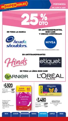 Vista previa La Anonima catálogo válido desde el 02/07/2026 | Página: 33 | Productos: Toalla, Perfume, Crema