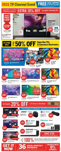 Preview of The Brick weekly flyer / circulaire from shop The Brick valid from 30.04.2026 | Page: 19 | Products: Tv, Speaker, Box
