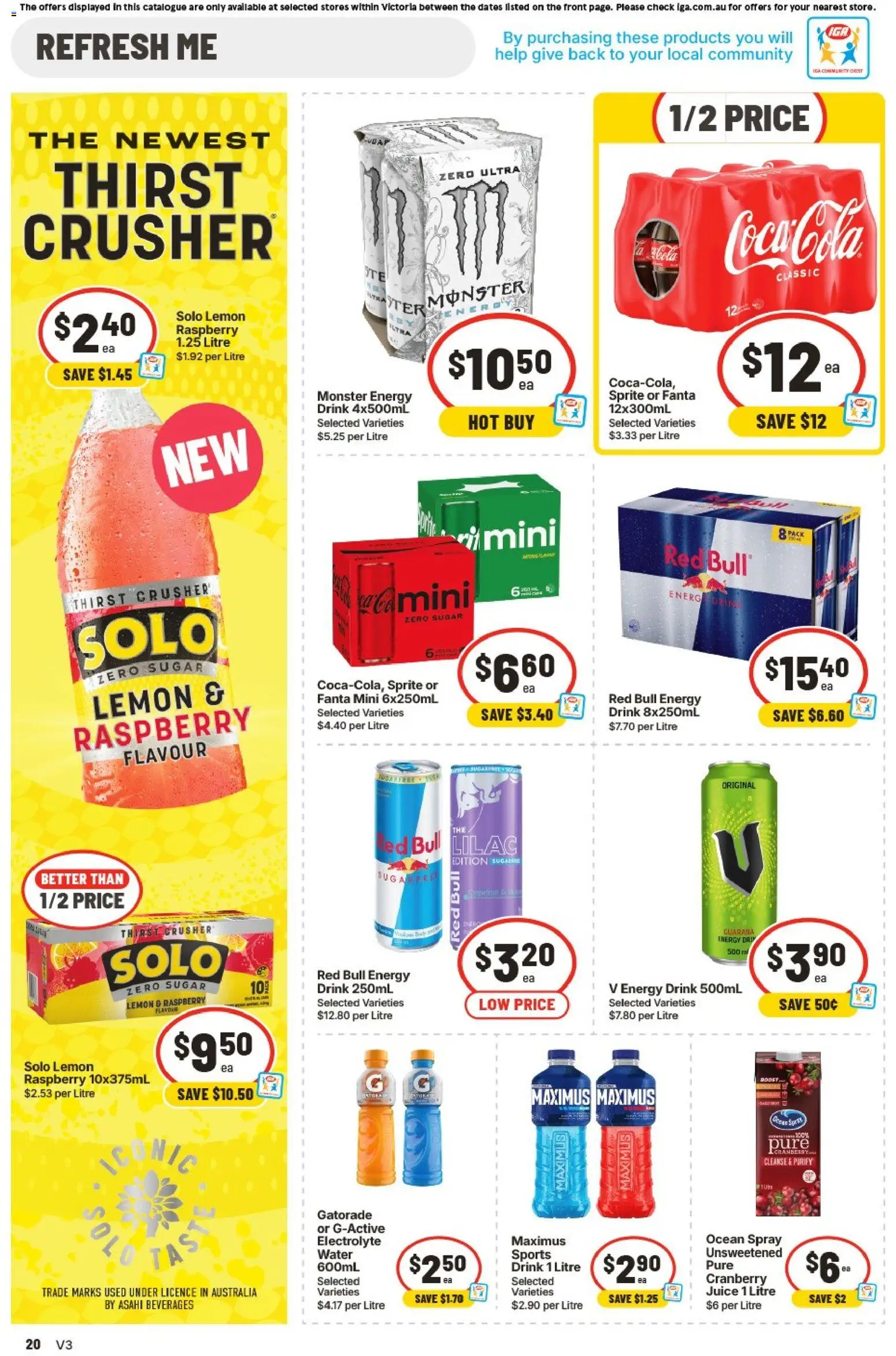 Ritchies catalogue - valid from 19/08/2026 | Page: 17 | Products: Energy drink, Juice, Lemon, Raspberry