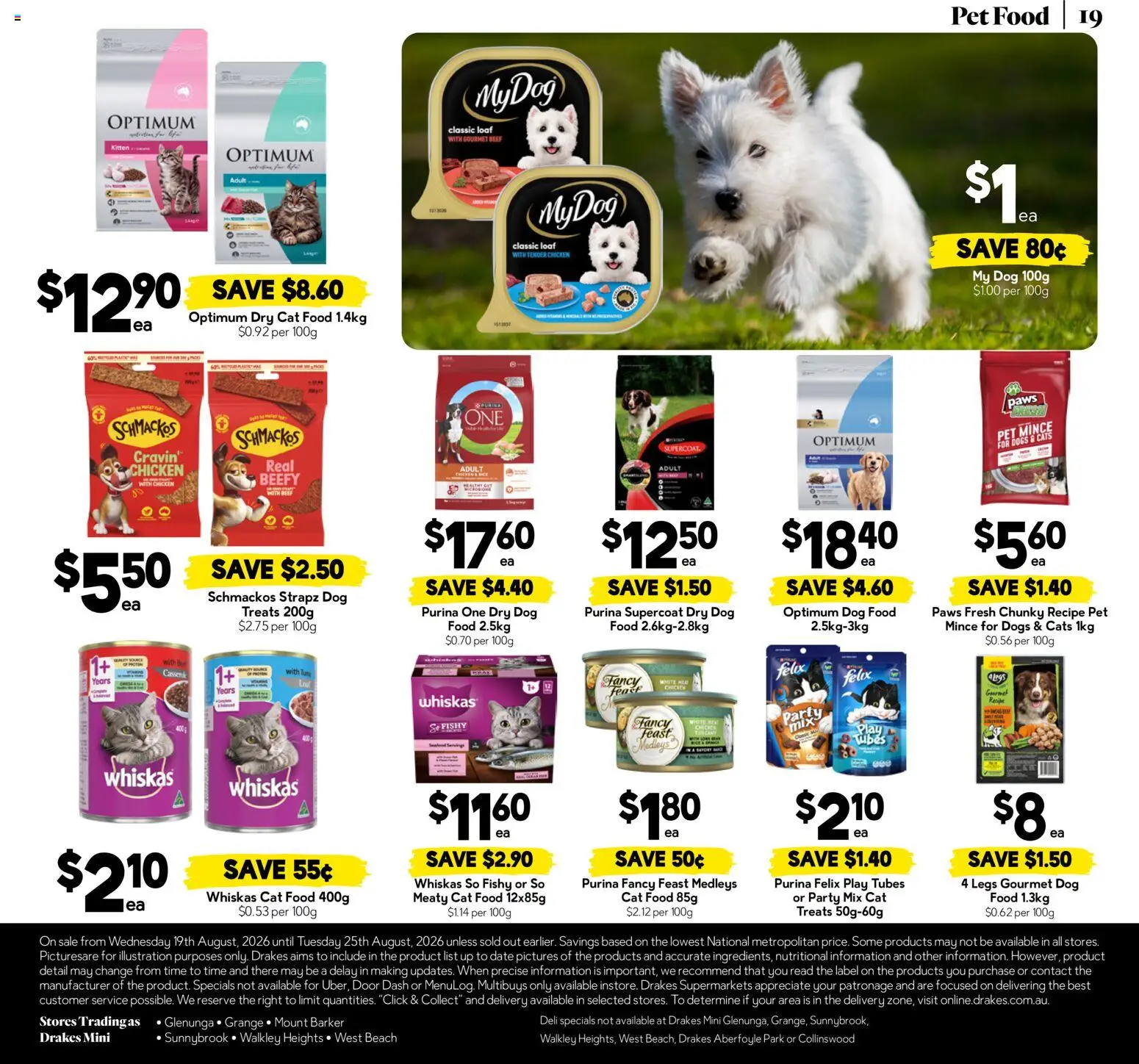 Drakes catalogue - valid from 19/08/2026 | Page: 19 | Products: Door, Tubes, Tuna, Date