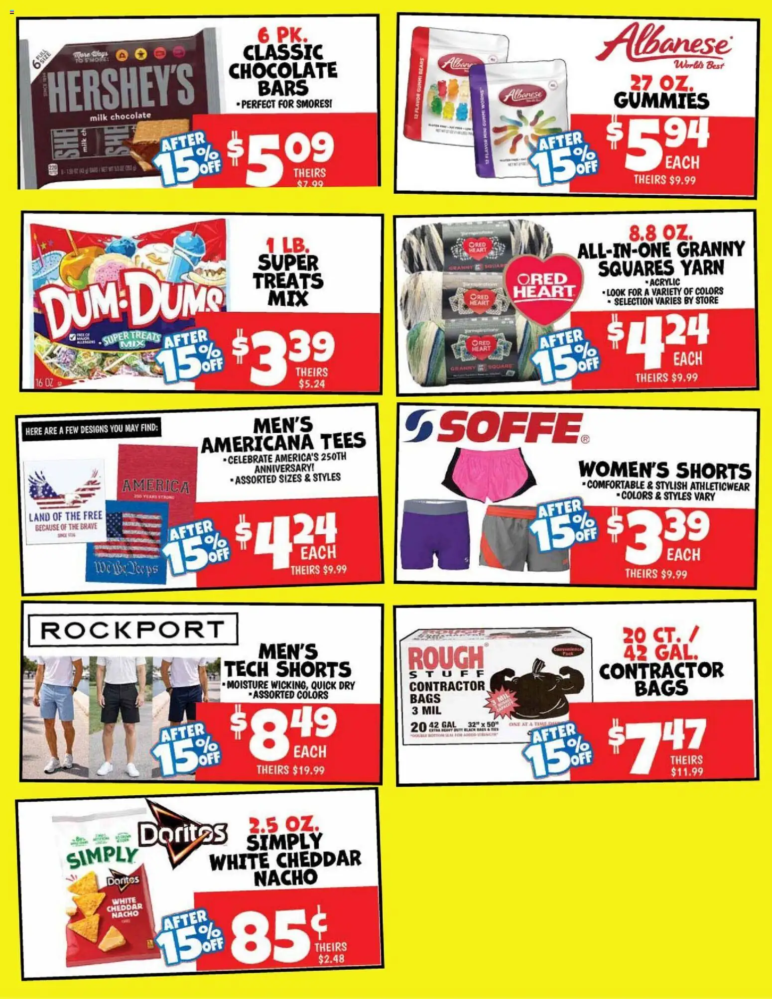 Ollie's Weekly Ad - valid from 07/02/2026 | Page: 8 | Products: Yarn, Acrylic, Milk, Shorts