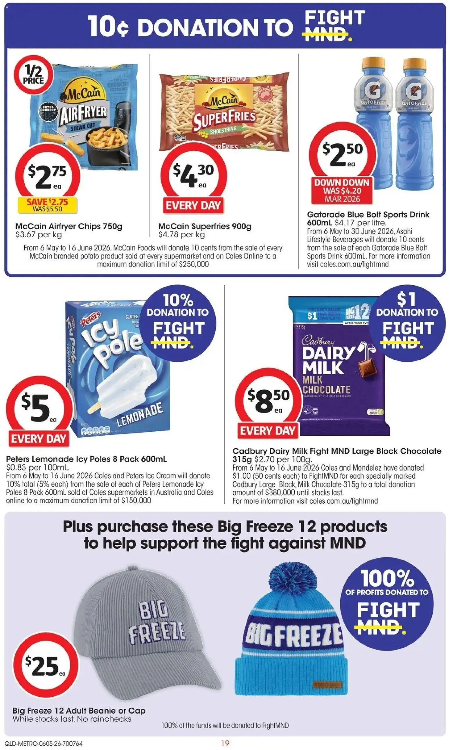Coles catalogue - valid from 05.05.2026 | Page: 19 | Products: Milk, Dairy, Chocolate, Steak