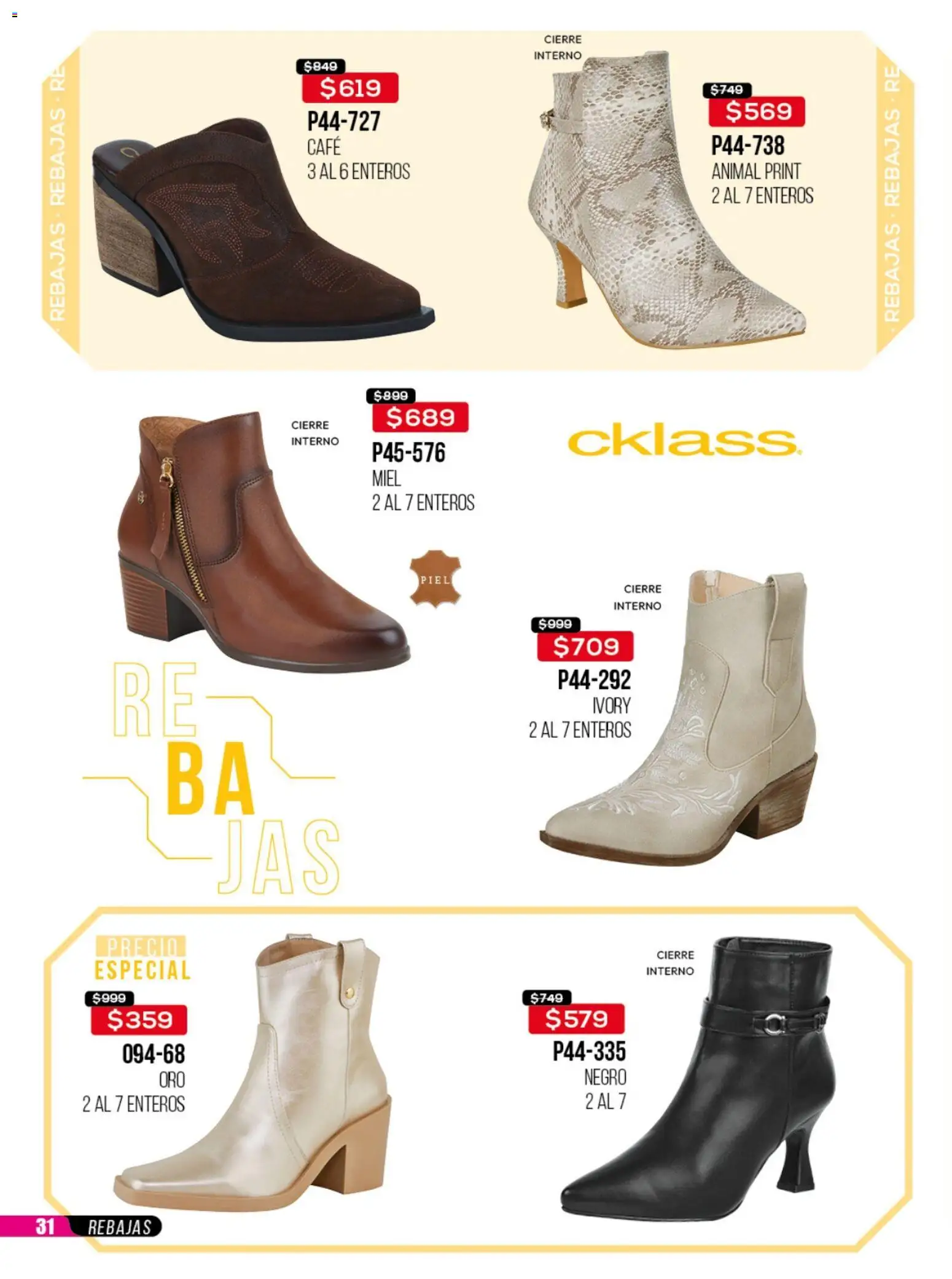 Nuevas ofertas de Cklass válidas en toda la República Mexicana desde el 23/06/2026. ¡Encuentra las mejores ofertas en Cklass catálogo Rebajas sobre rebajas calzado! | Página: 32 | Productos: Café