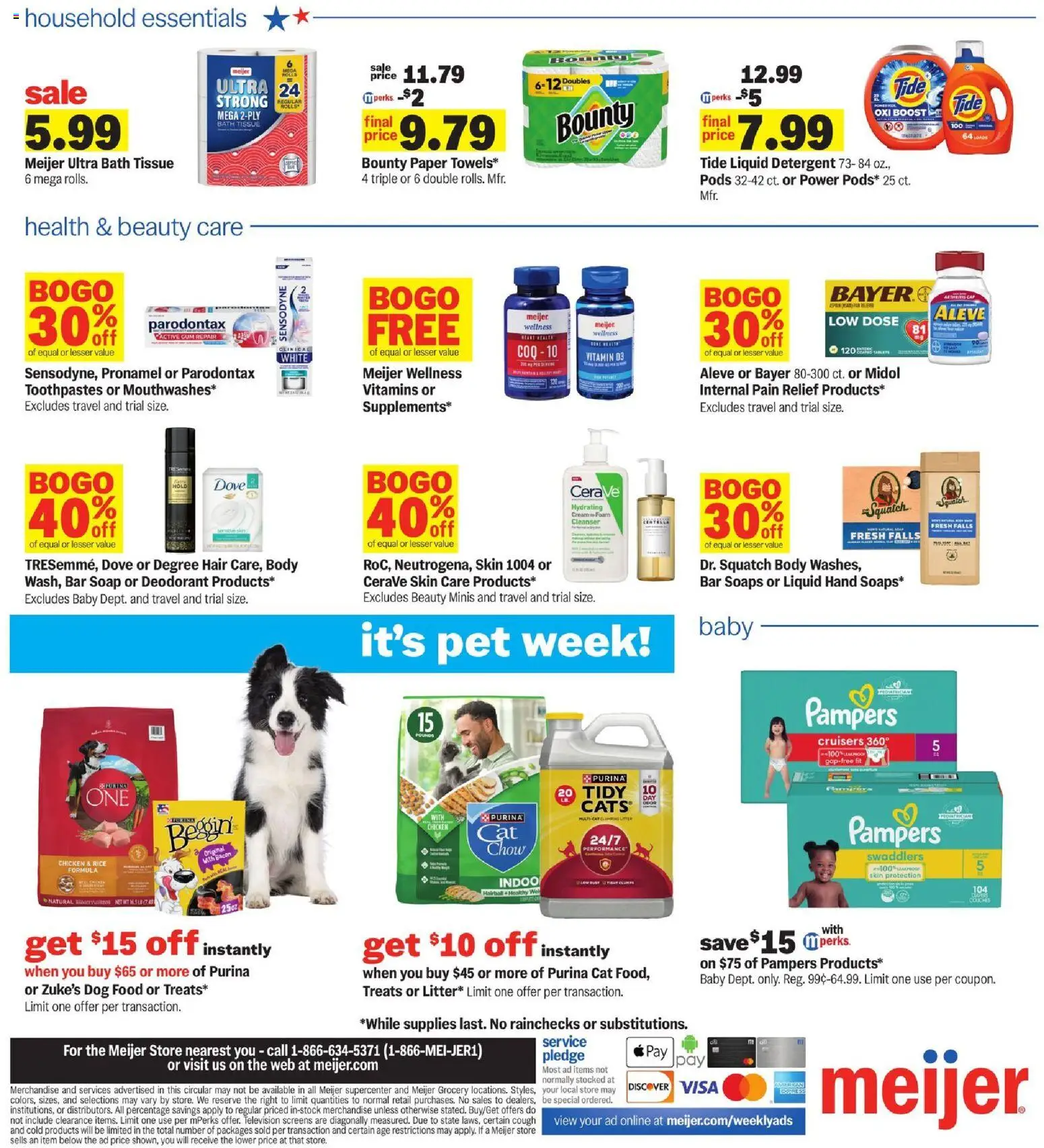 Meijer Weekly Ad - valid from 07/08/2026 | Page: 4 | Products: Vitamin, Dog Food, Soap, Cream
