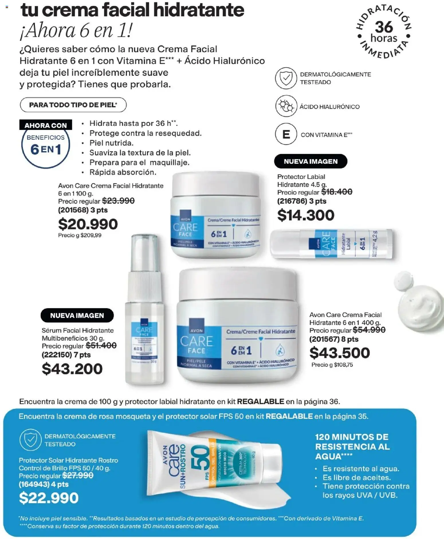 Avon revista - valida desde el 29/07/2026 | Página: 113 | Productos: Agua, Serum, Brillo, Protector solar