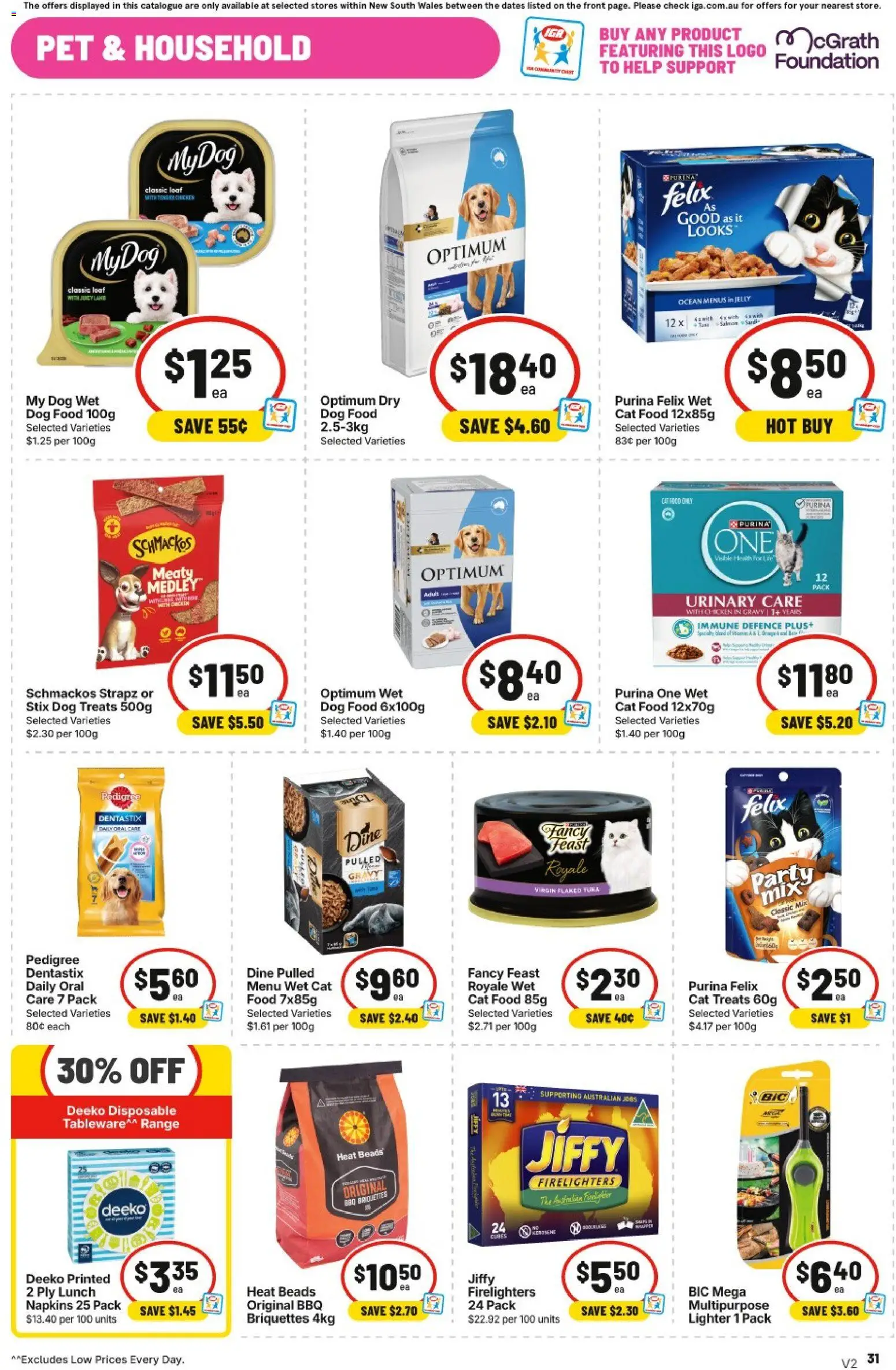 IGA catalogue - valid from 16/09/2026 | Page: 28 | Products: Food, Chicken, Napkins, Multipurpose
