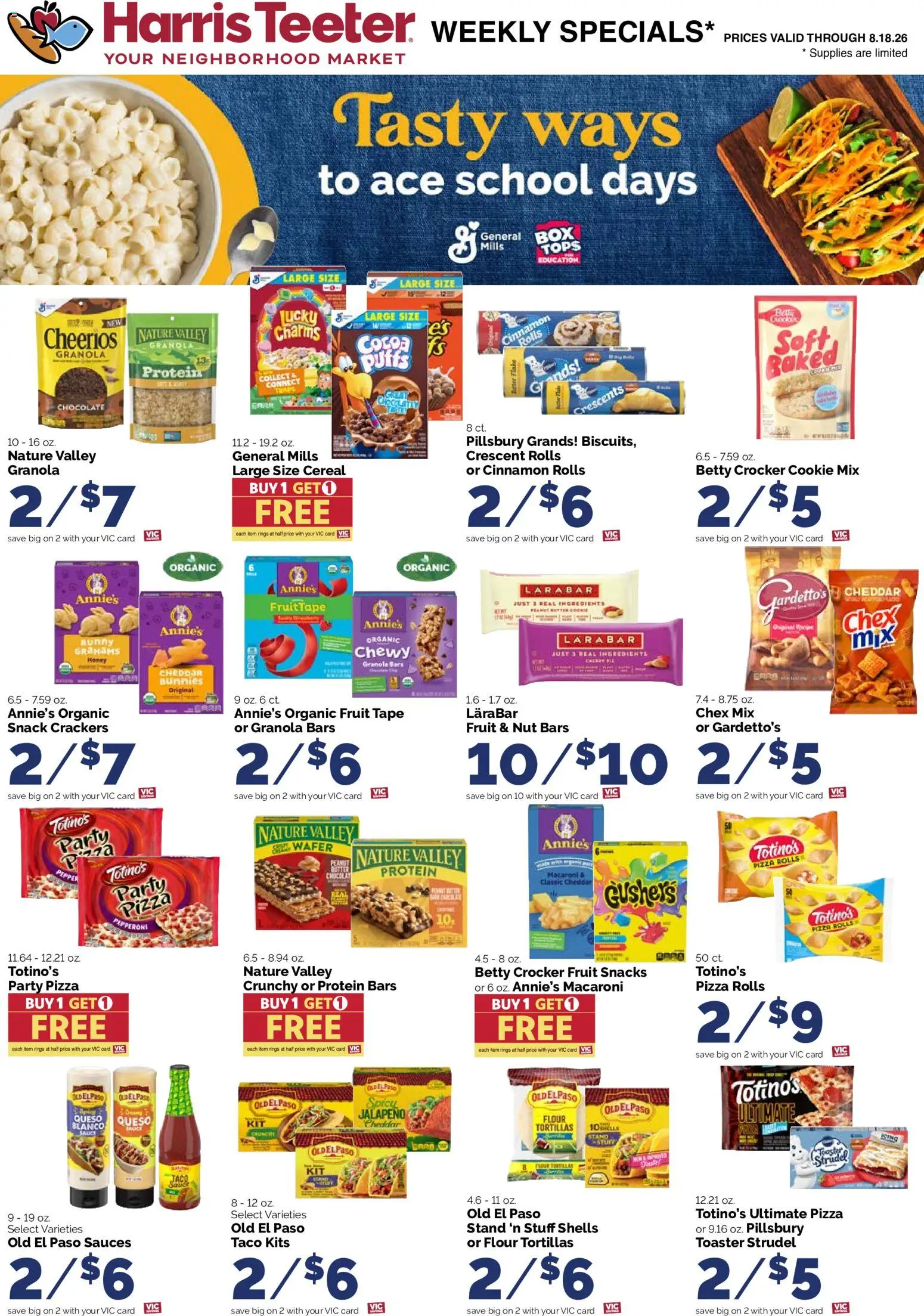 Harris Teeter Weekly Ad - valid from 08/12/2026 | Page: 14 | Products: Sauces, Protein, Fruit, Snacks