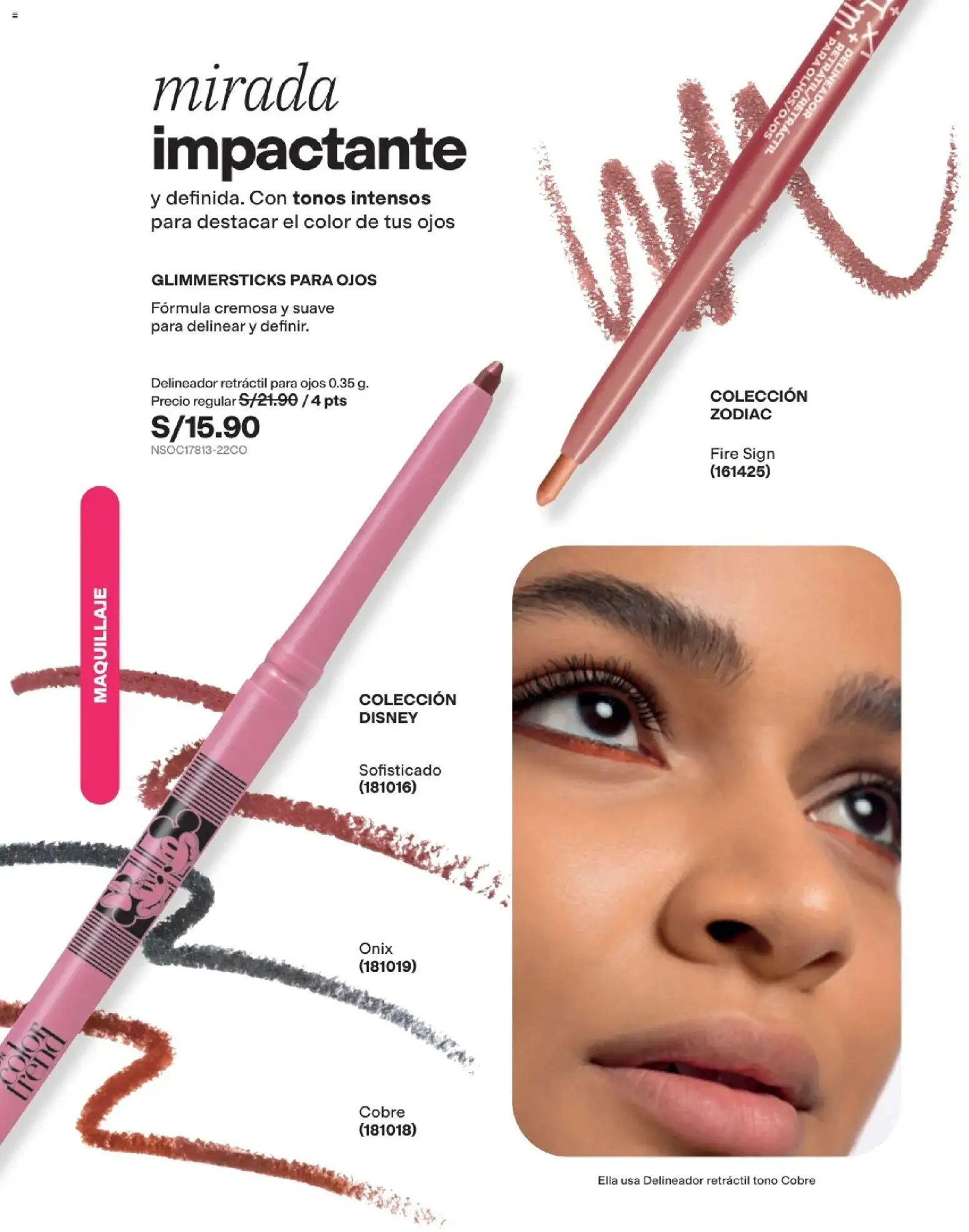 Catálogo Avon válido desde 29/08/2026 | Página: 39 | Productos: Delineador, Cobre, Maquillaje