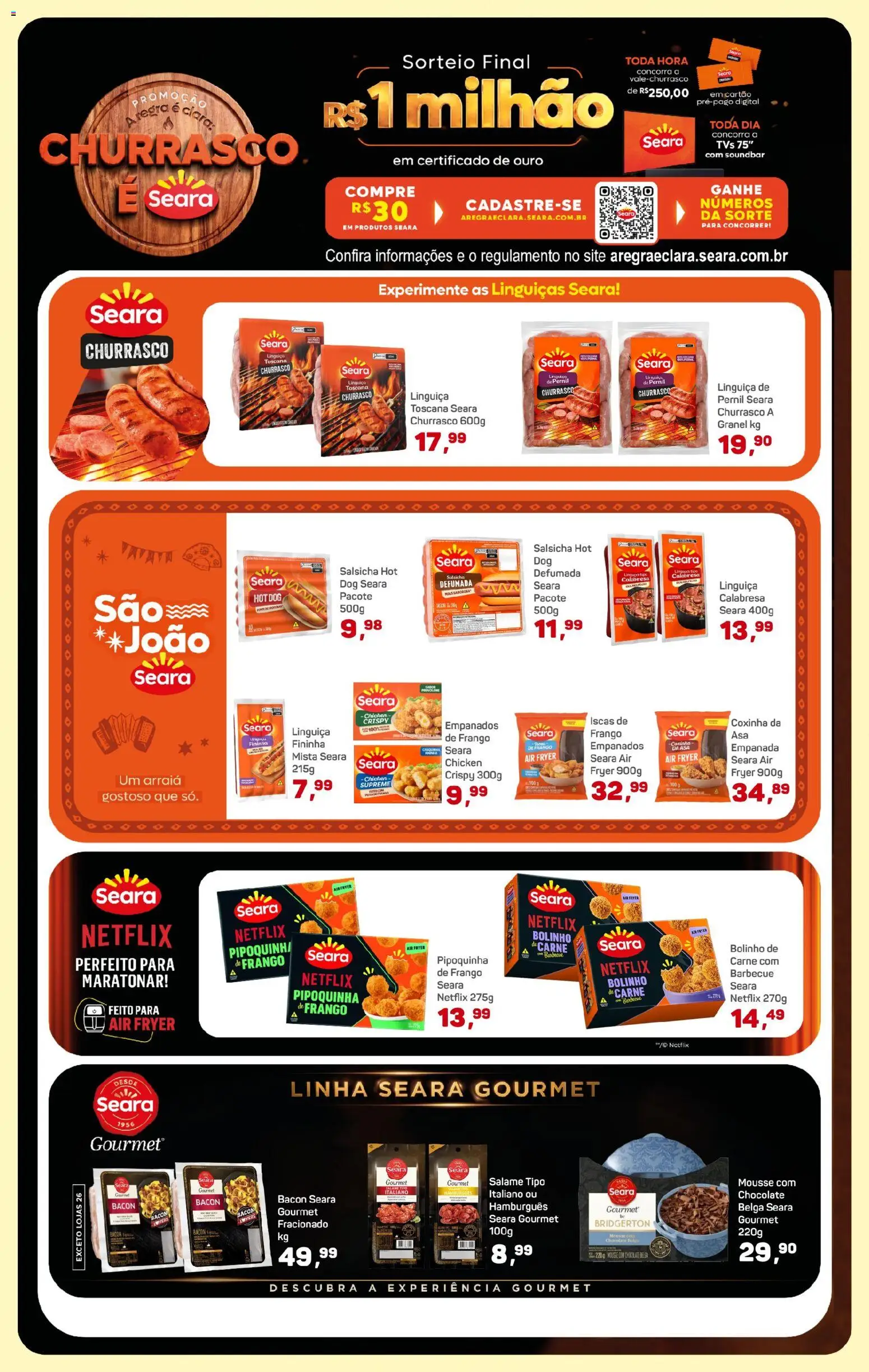 Supermercados São Vicente Folheto - válido de 10.06.2026 | Página: 7 | Produtos: Mousse, Air fryer, Linguiça, Pernil