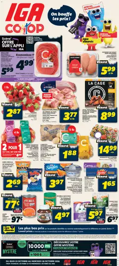 Preview of IGA weekly flyer / circulaire from shop IGA valid from Oct 22, 2026
