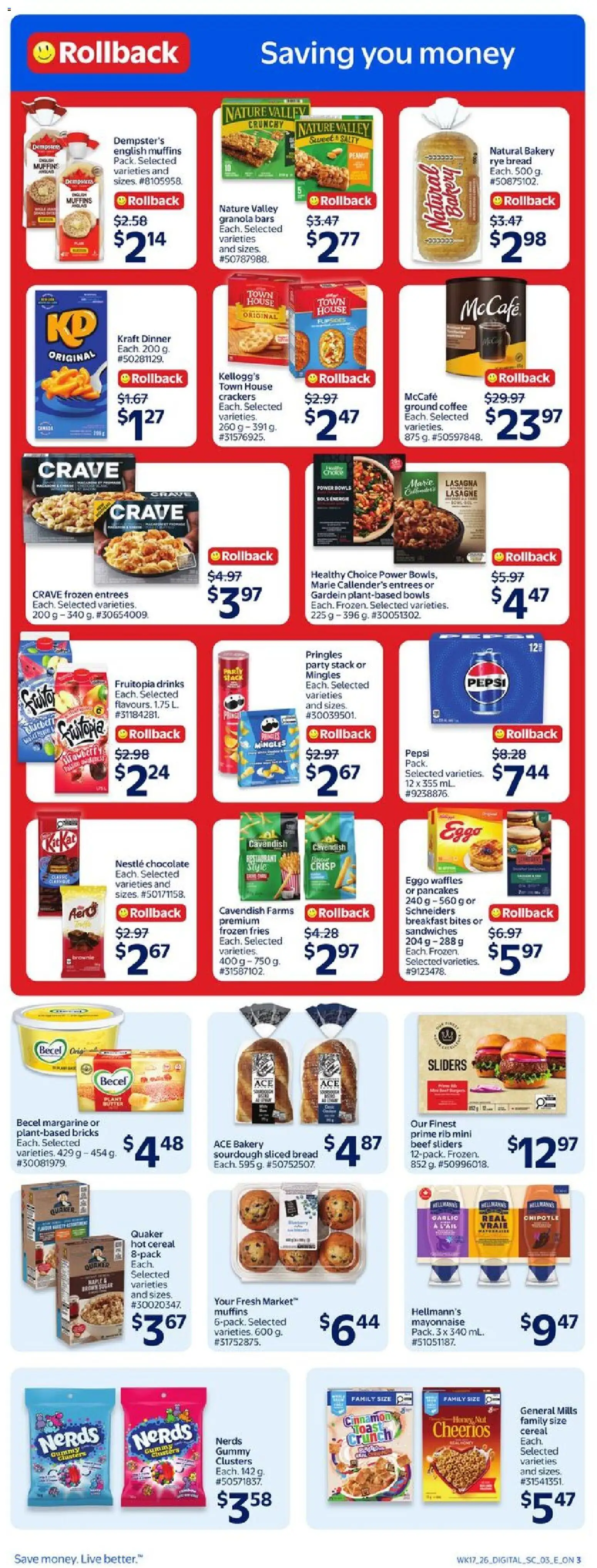 Walmart flyer valid from 21.05.2026 | Page: 6 | Products: Beef, Bakery, Coffee, Chocolate