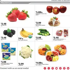Preview of Fareway weekly ads valid from 07/06/2026 | Page: 8 | Products: Lettuce, Strawberries, Potatoes, Melon