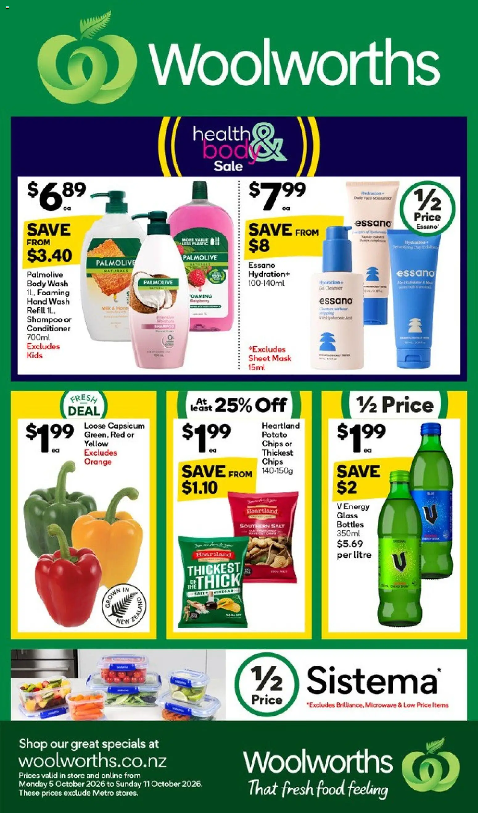 Woolworths Monday, October 5 Top Hampers