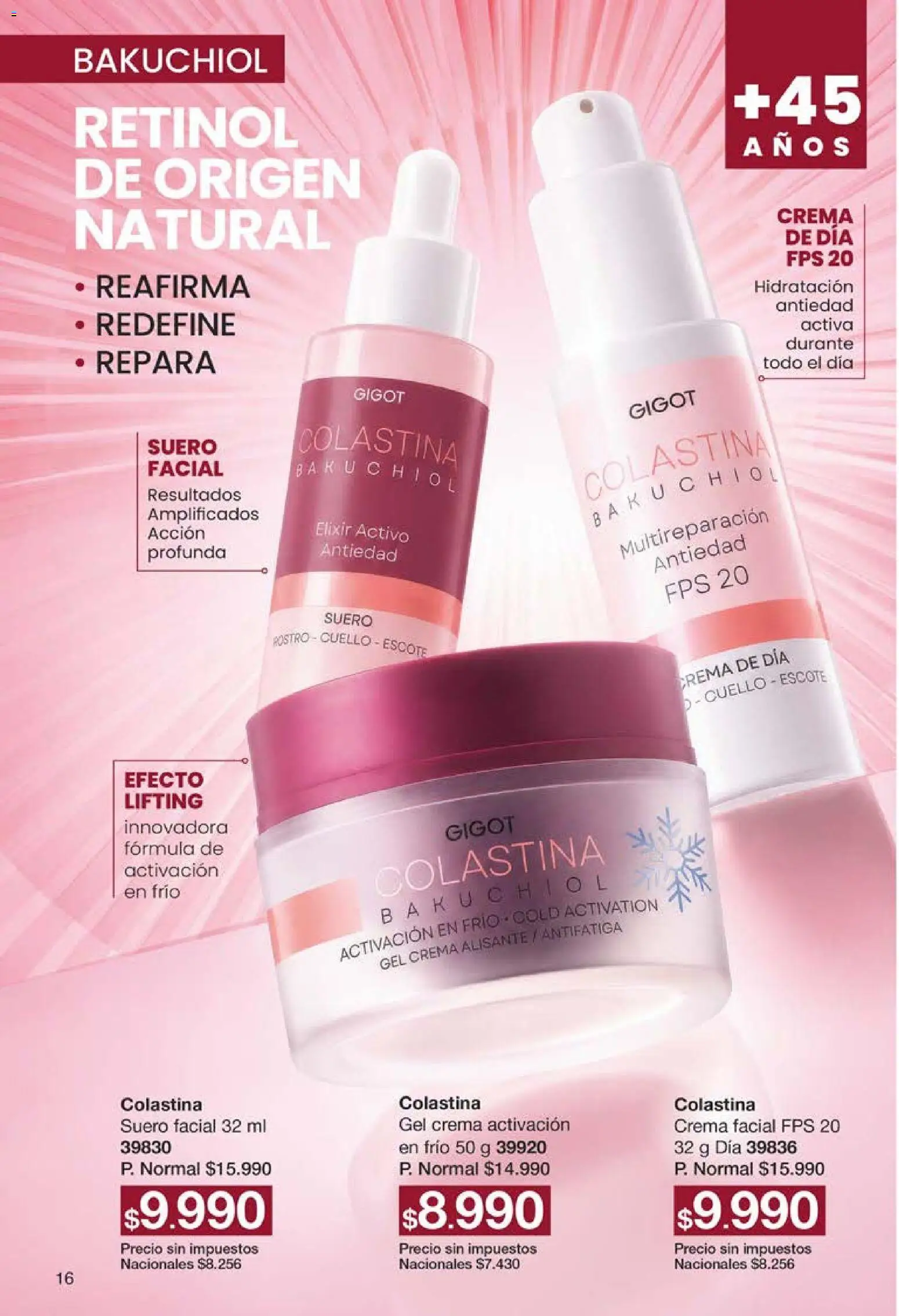Gigot catálogo │ válido desde el 29/09/2026 | Página: 16 | Productos: Crema facial, Crema