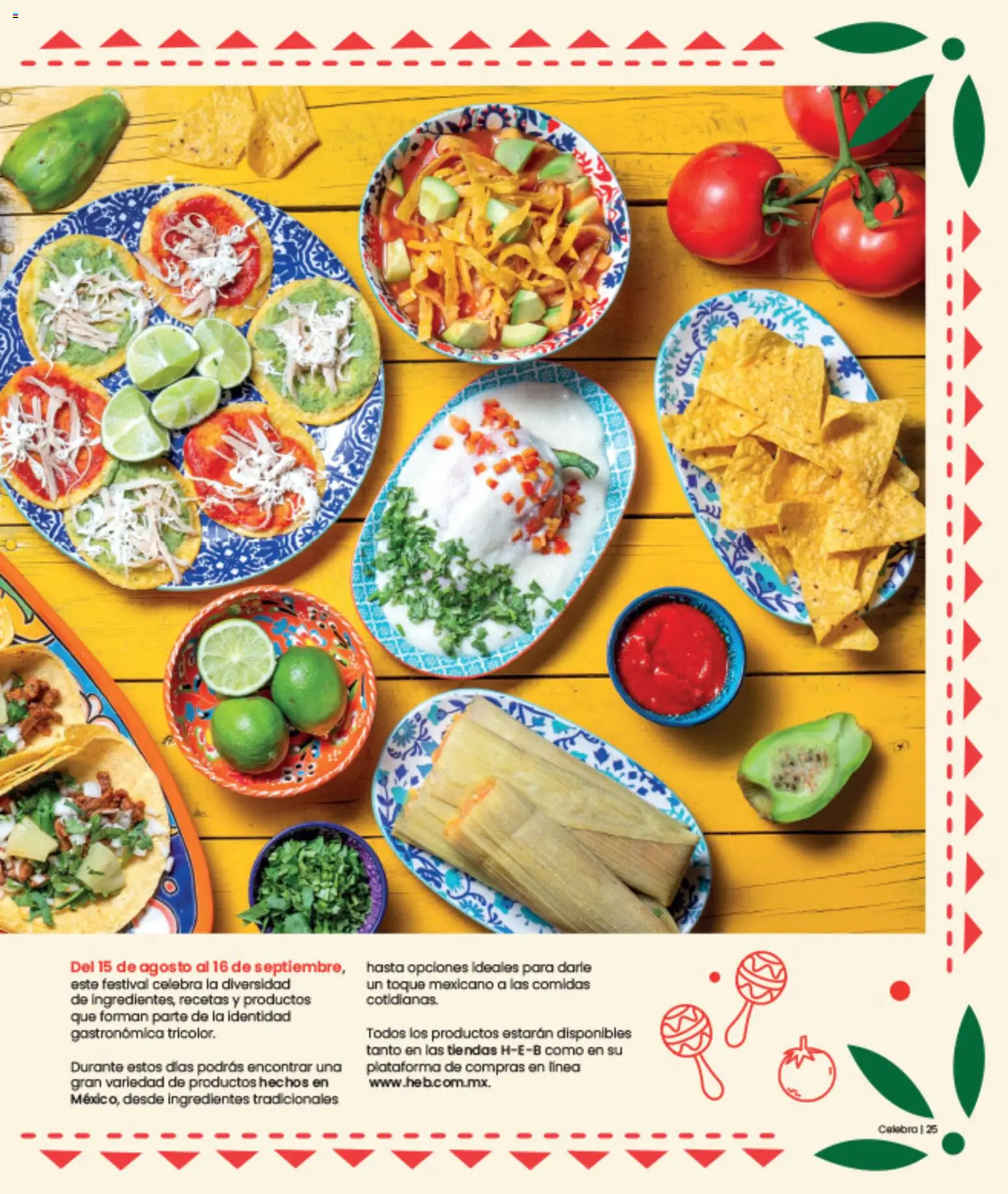 Nuevas ofertas de H-E-B válidas en toda la República Mexicana desde el 01/07/2026. ¡Encuentra las mejores ofertas en H-E-B folleto Celebra! | Página: 25