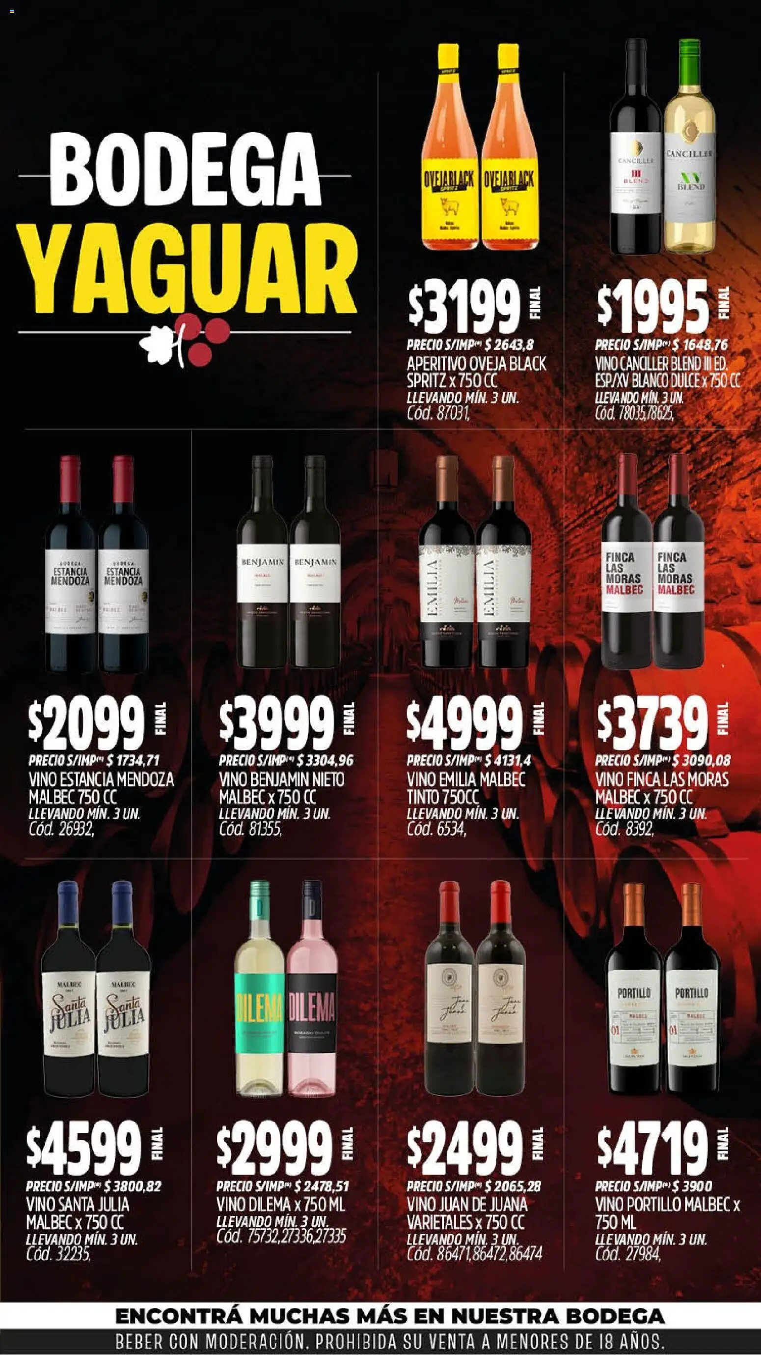 Yaguar catálogo │ válido desde el 07/09/2026 | Página: 7 | Productos: Dulce, Vino