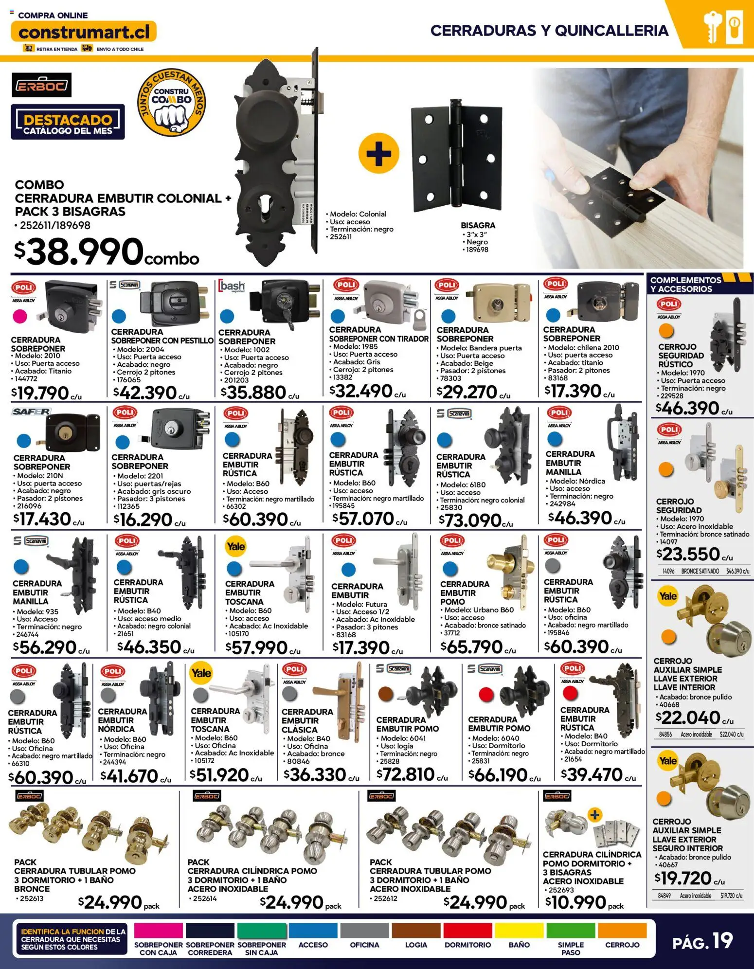 Construmart Ofertas │ válido desde el 01.05.2026 | Página: 19 | Productos: Caja, Baño, Cerradura, Llave