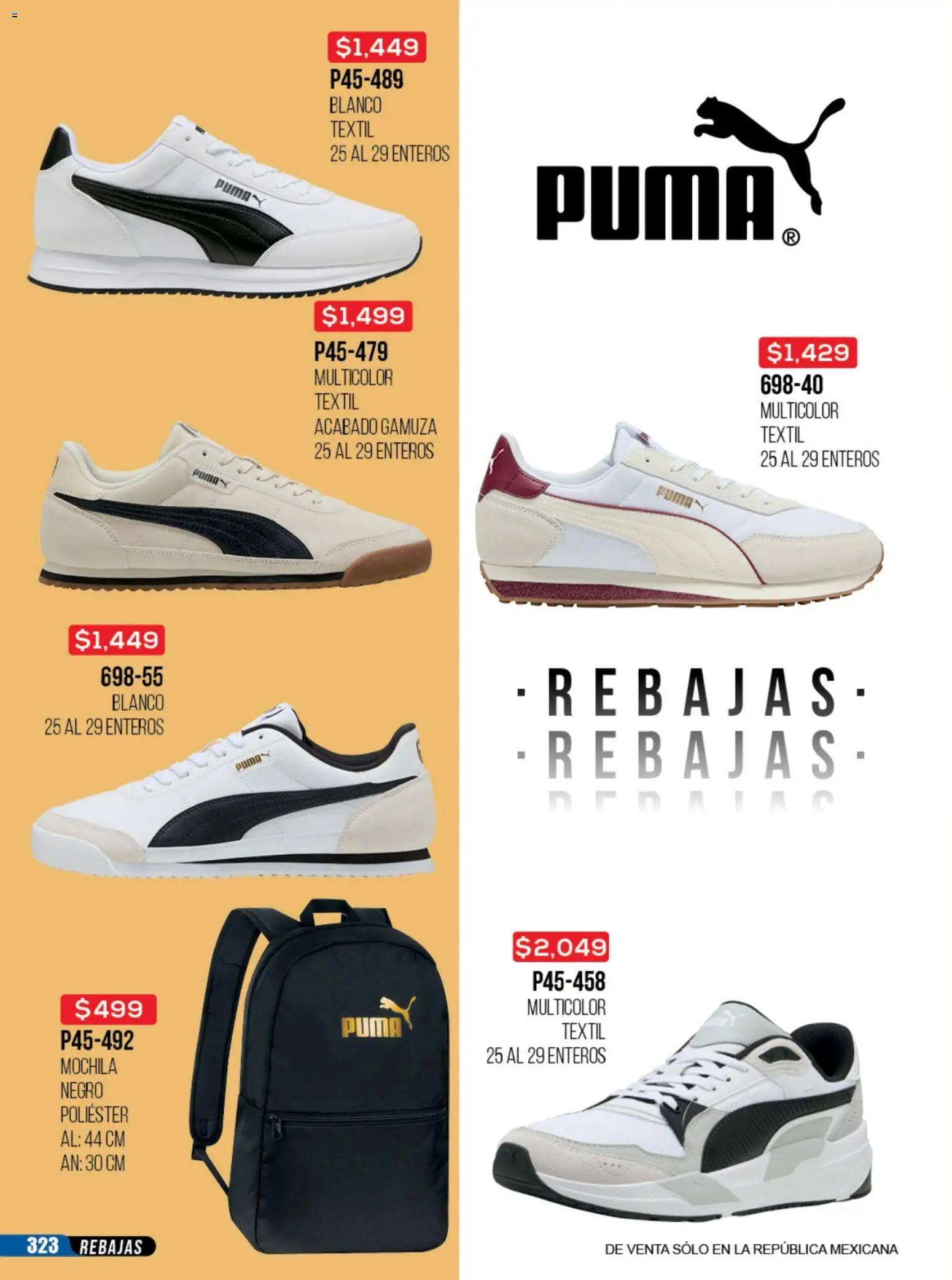 Nuevas ofertas de Cklass válidas en toda la República Mexicana desde el 23/06/2026. ¡Encuentra las mejores ofertas en Cklass catálogo Rebajas sobre rebajas calzado! | Página: 324 | Productos: Mochila, Gamuza
