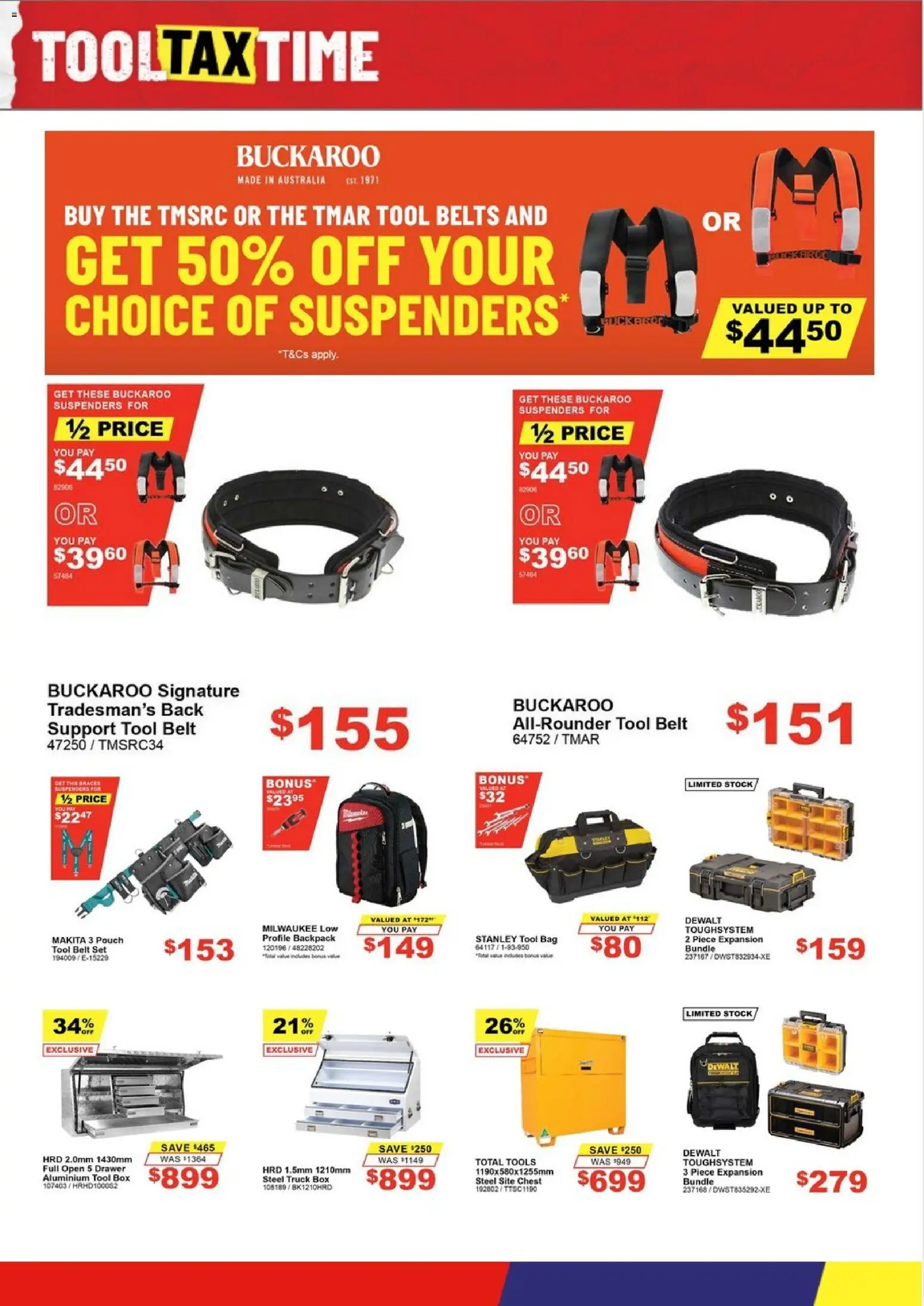 Total Tools catalogue - valid from 12.05.2026 | Page: 15 | Products: Backpack, Belt, Bag, Tools