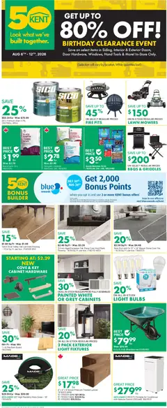 Preview of Kent weekly flyer / circulaire from shop Kent valid from Aug 6, 2026