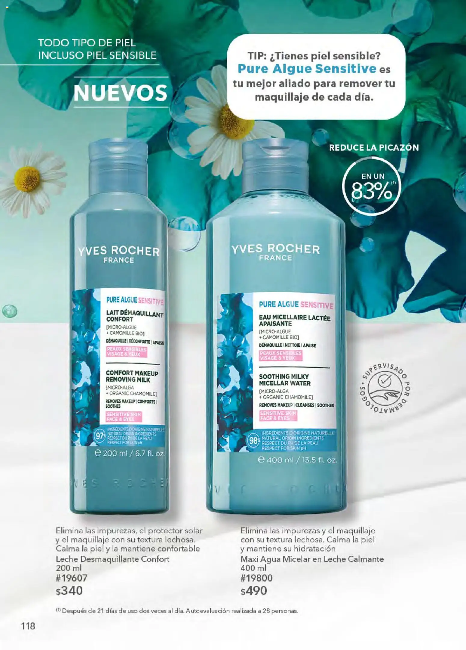 Nuevas ofertas de Yves Rocher válidas en toda la República Mexicana desde el 21.04.2026. ¡Encuentra las mejores ofertas en Yves Rocher campaña 6 2026! | Página: 120 | Productos: Leche desmaquillante, Desmaquillante, Leche, Maquillaje