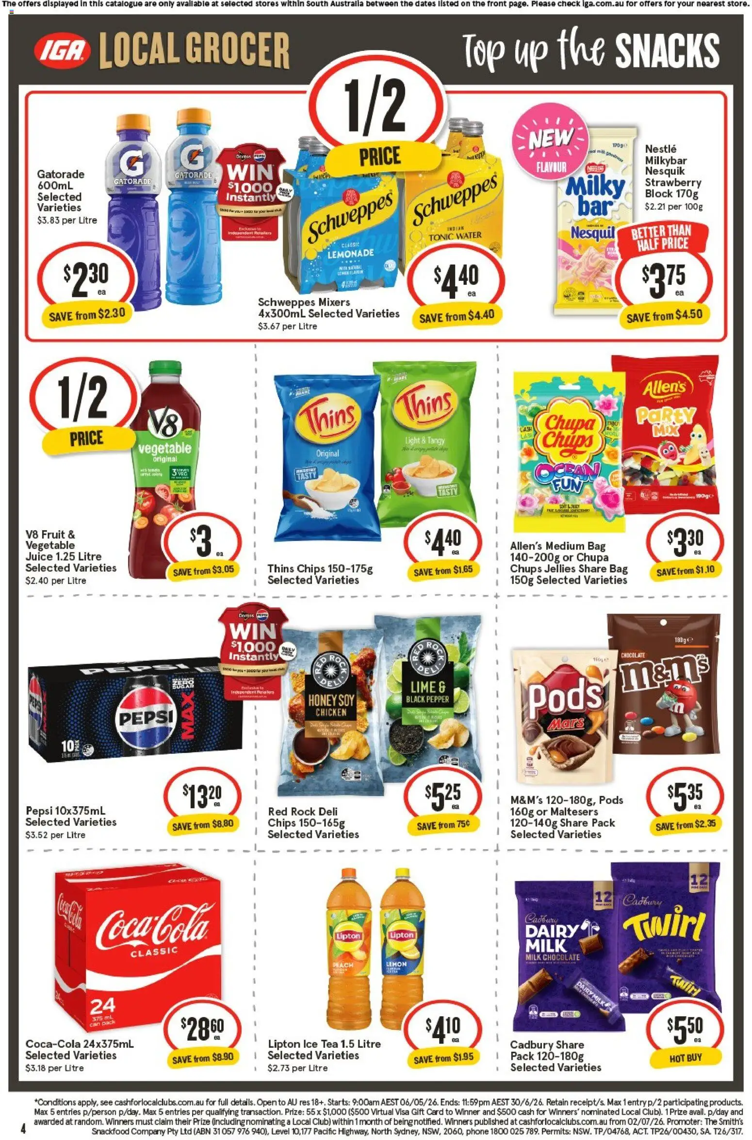 IGA catalogue - valid from 27.05.2026 | Page: 4 | Products: Light, Dairy, Lemon, Lime