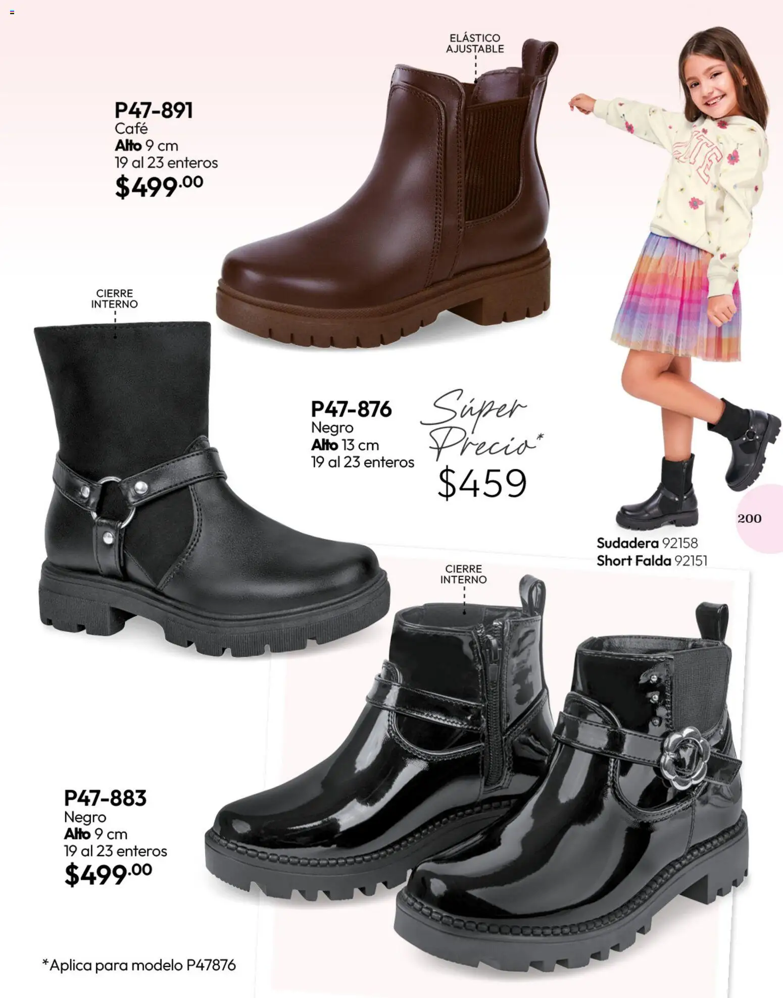 Nuevas ofertas de Cklass válidas en toda la República Mexicana desde el 11/09/2026. ¡Encuentra las mejores ofertas en Cklass catálogo Calzado Invierno! | Página: 208 | Productos: Café, Sudadera, Falda, Short