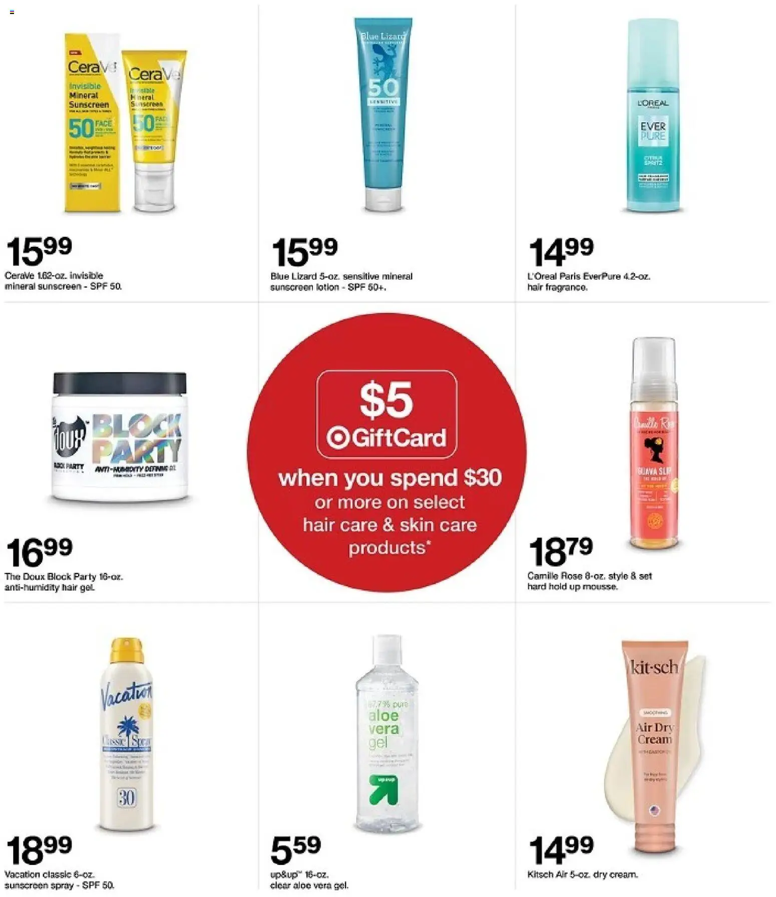 Target Weekly Ad - valid from 17.05.2026 | Page: 25 | Products: Sunscreen, Aloe Vera, Cream