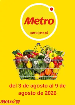 Vista previa de folleto Metro catálogo de la Metro válido desde 03/08/2026