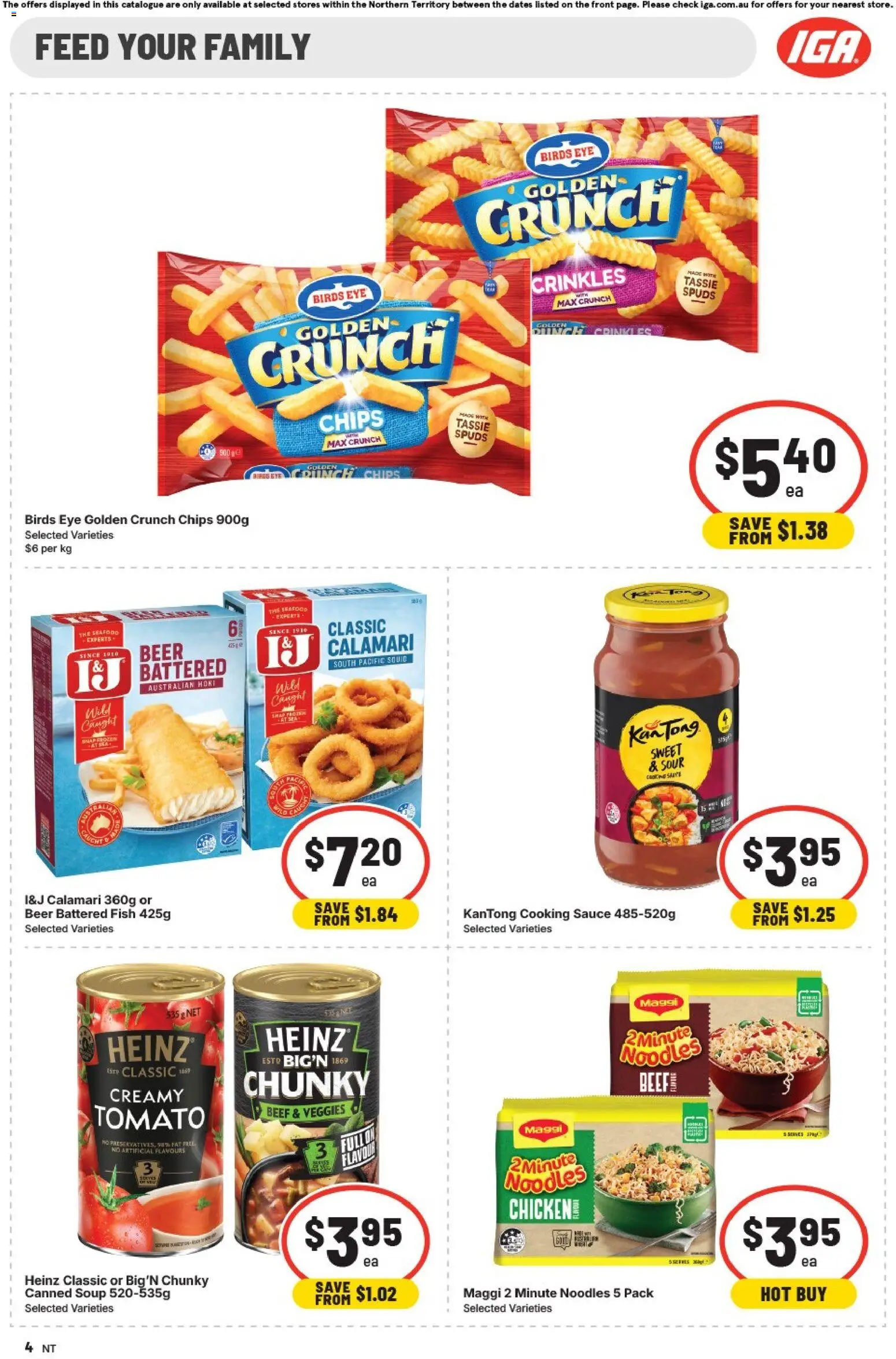 IGA catalogue - valid from 20.05.2026 | Page: 5 | Products: Chicken, Beef, Chips, Soup