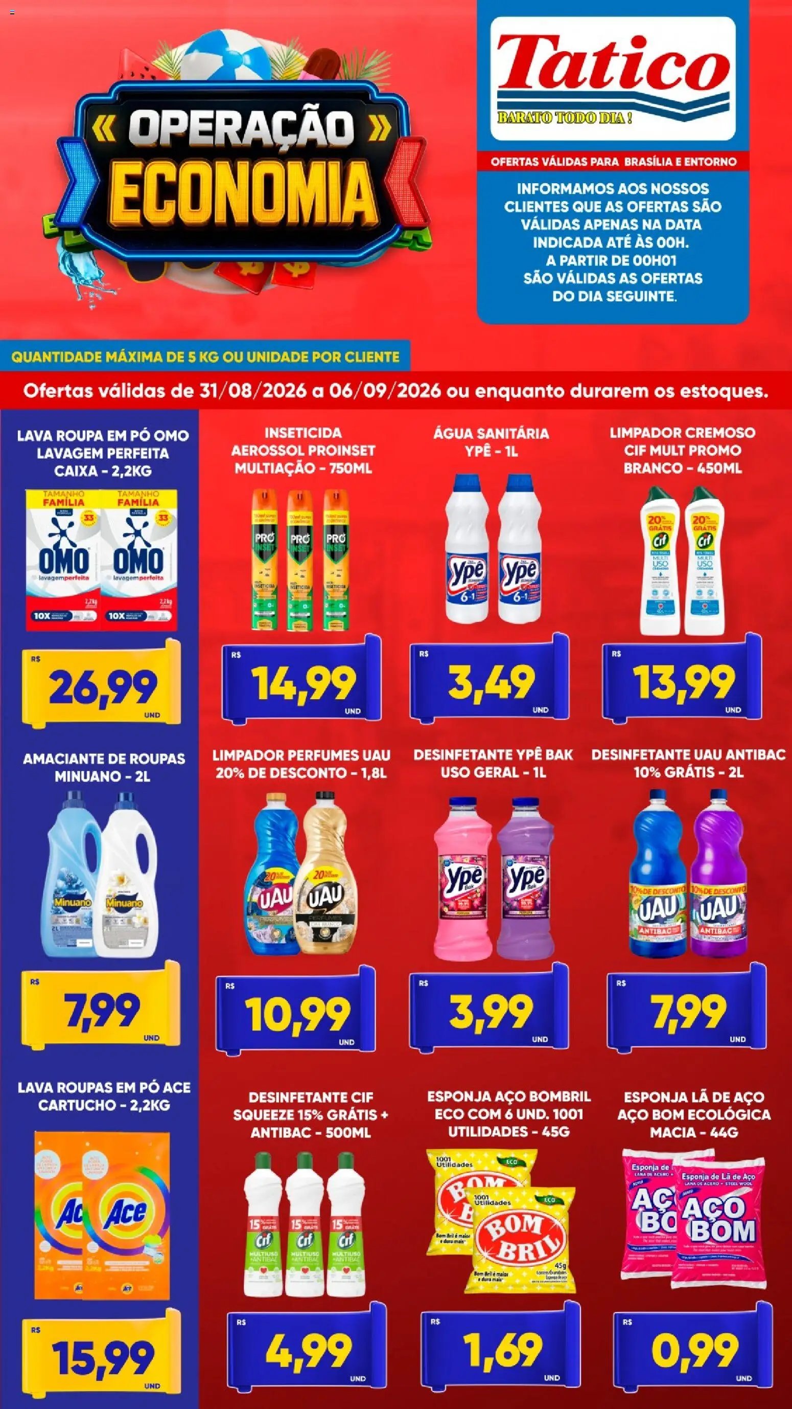 Tatico Folheto - válido de 31/08/2026 | Página: 8 | Produtos: Cartucho, Caixa, Inseticida, Água sanitária