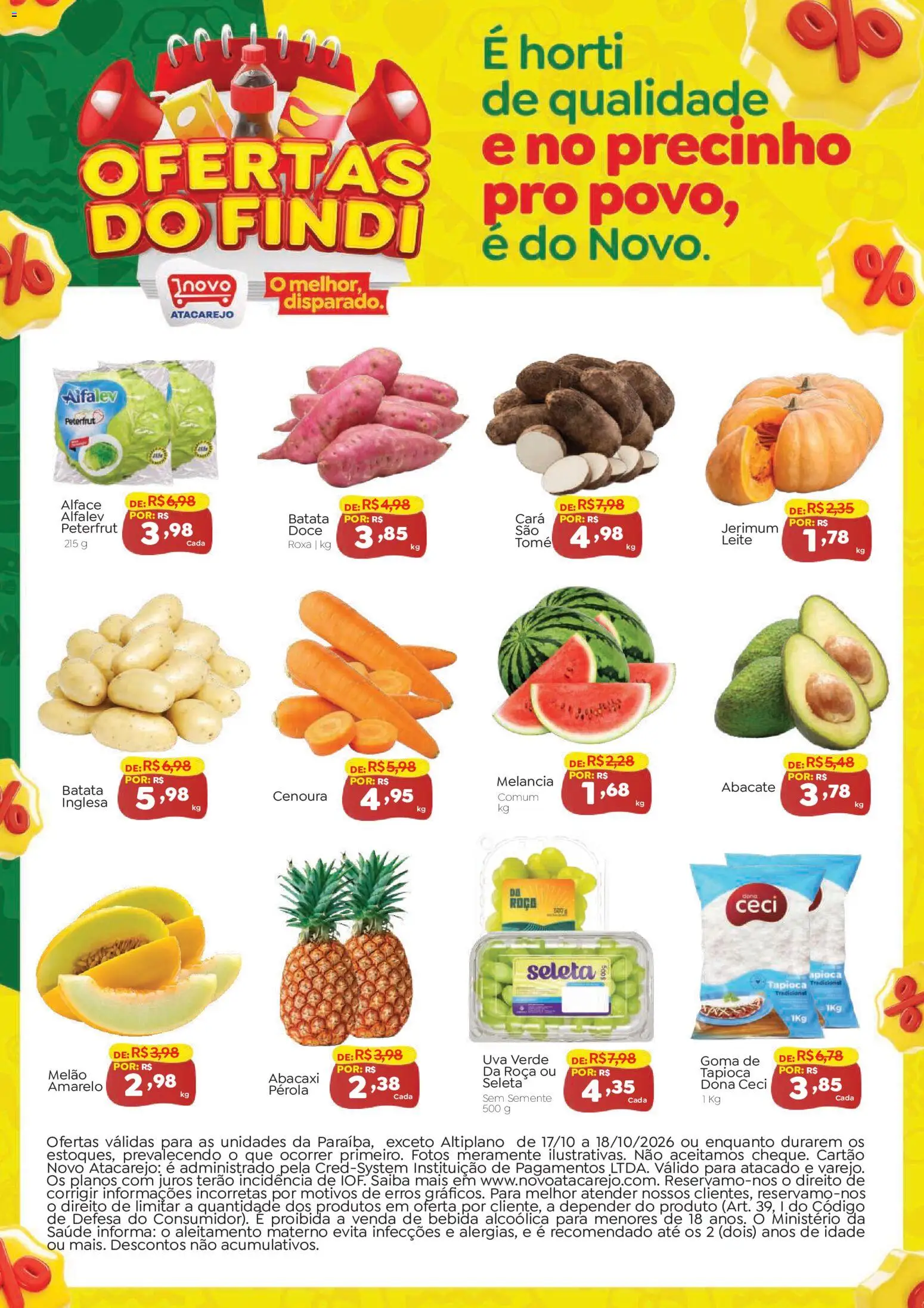 Novo Atacarejo Folheto - válido de 17/10/2026 | Página: 1