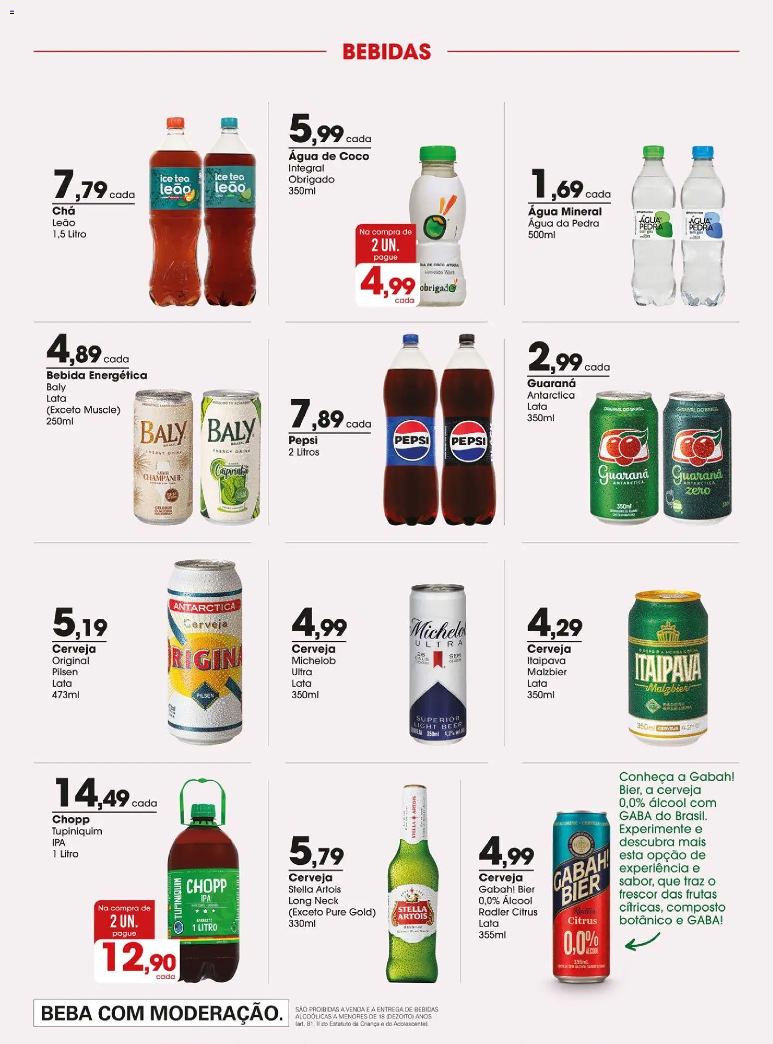 Zaffari Folheto - válido de 14/07/2026 | Página: 14 | Produtos: Coco, Ice tea, Cerveja, Bebida