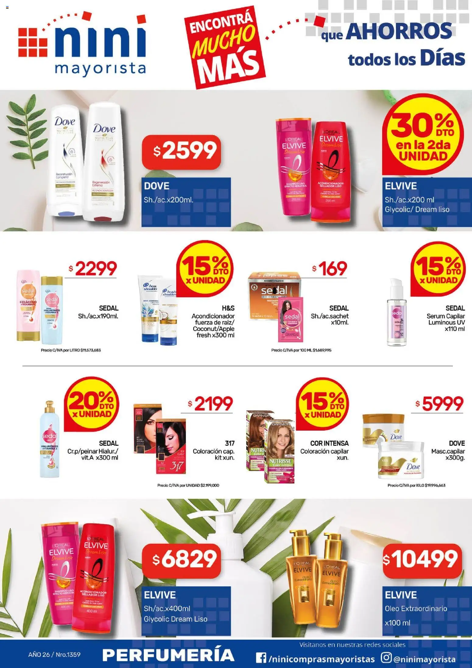 NINI Mayorista ofertas │ válido desde el 11.05.2026 | Página: 2 | Productos: Serum, Shampoo, Acondicionador