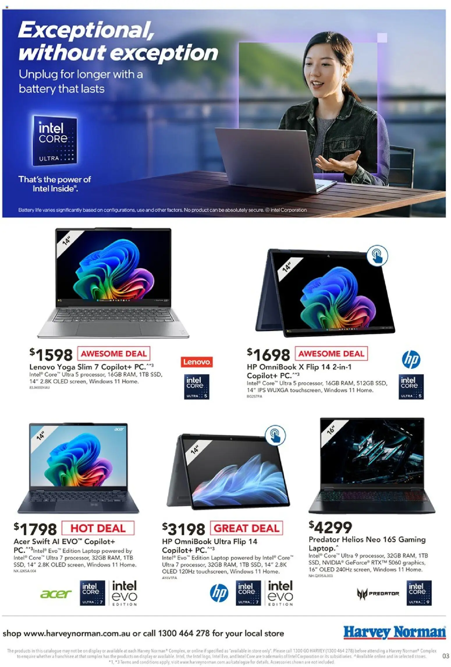 Harvey Norman catalogue - valid from 19.05.2026 | Page: 3 | Products: Battery, Accessories, Pc, Laptop