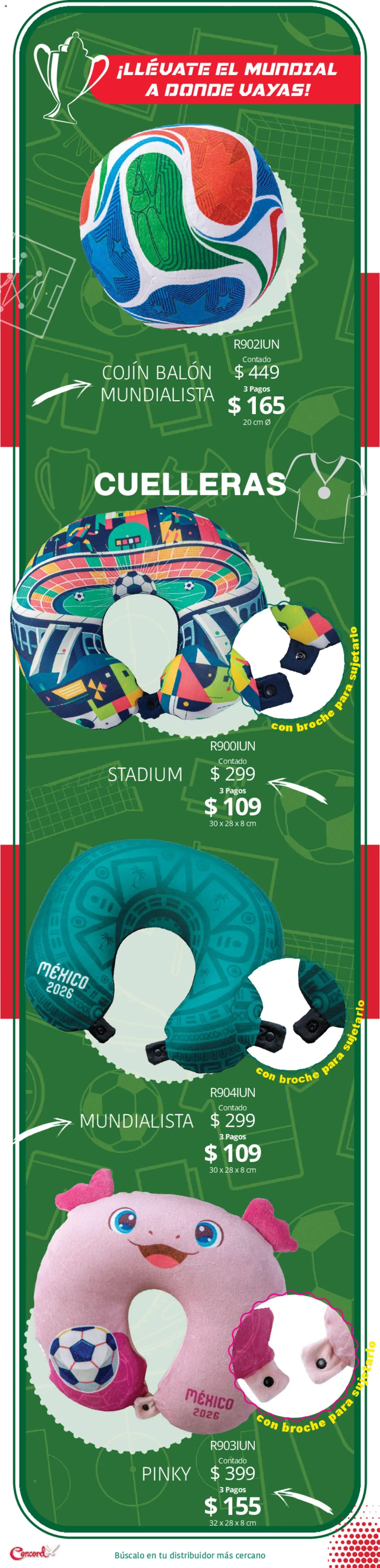 Nuevas ofertas de Colchas Concord válidas en toda la República Mexicana desde el 10/04/2026. ¡Encuentra las mejores ofertas en Colchas Concord catálogo Mundialista! | Página: 9
