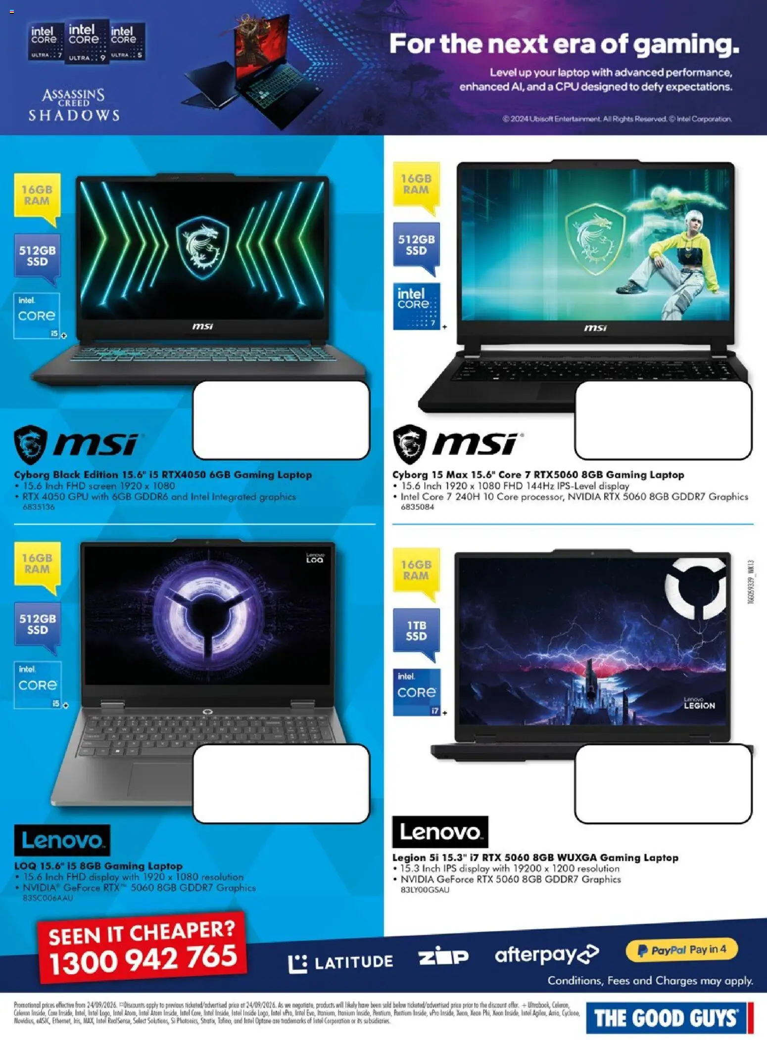The Good Guys catalogue - valid from 24/09/2026 | Page: 13 | Products: Laptop, Screen