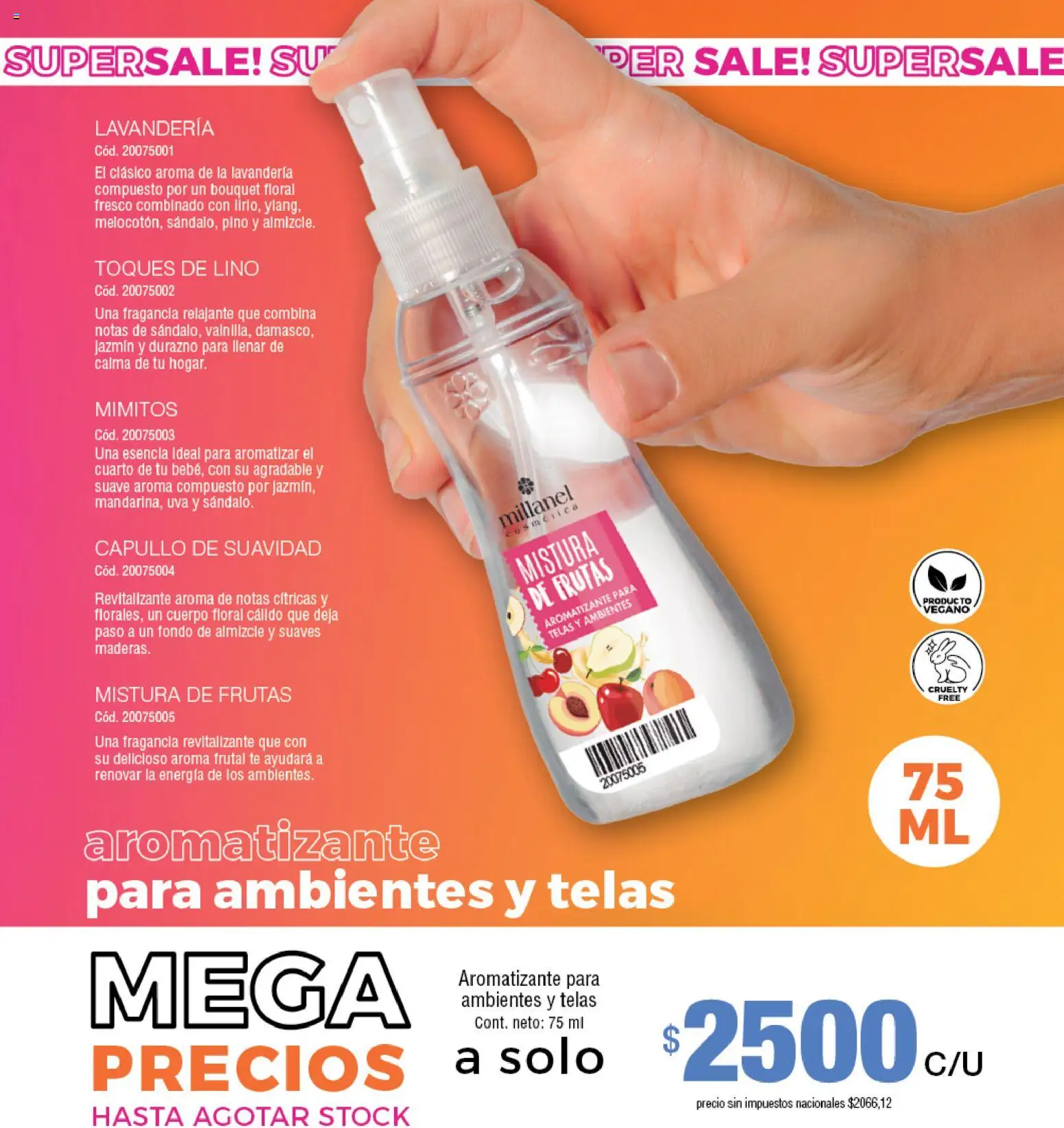 Millanel - Catálogo │ válido desde el 20/07/2026 | Página: 115 | Productos: Durazno, Fragancia, Uva, Té