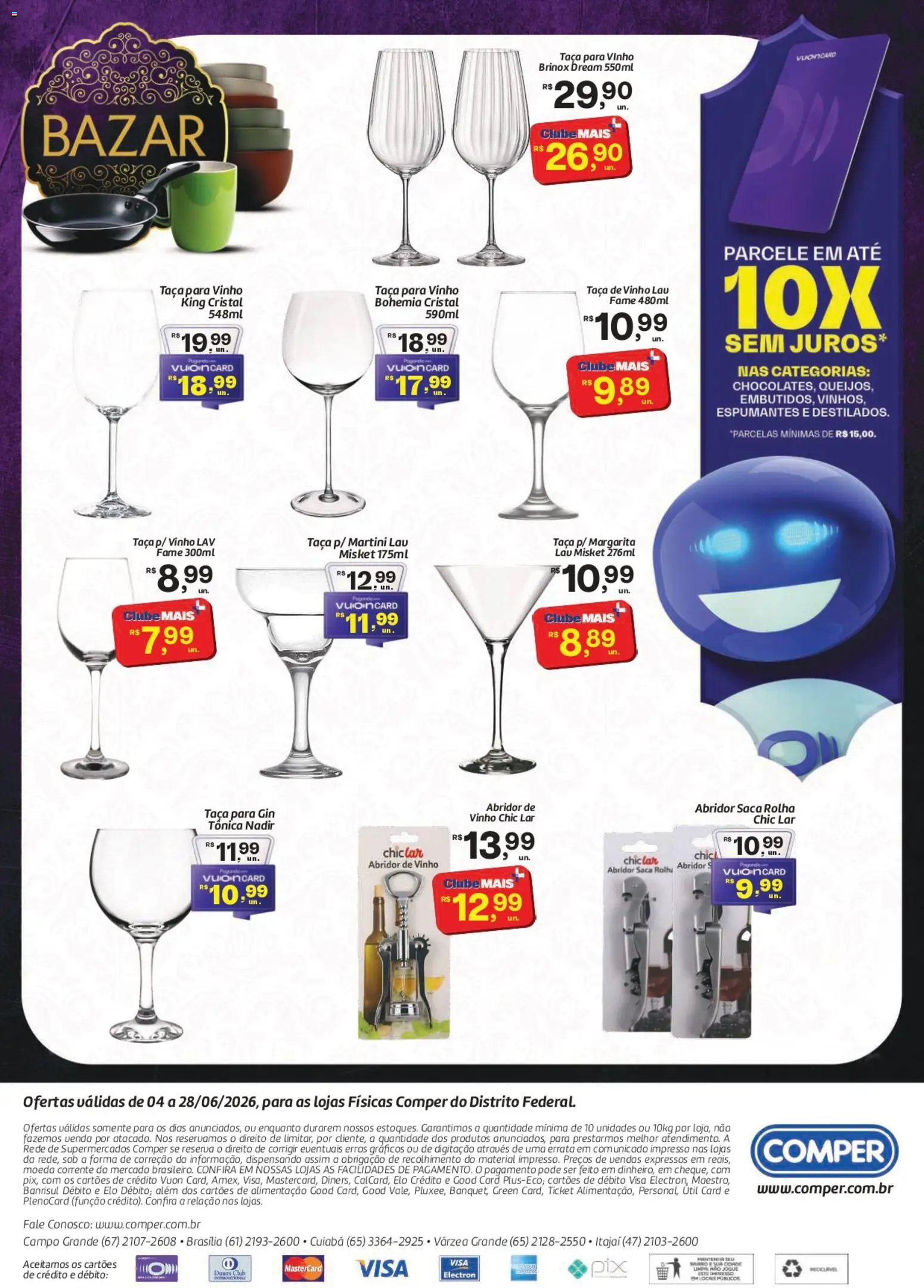 Comper Folheto - válido de 04/06/2026 | Página: 16 | Produtos: Abridor, Vinho, Gin
