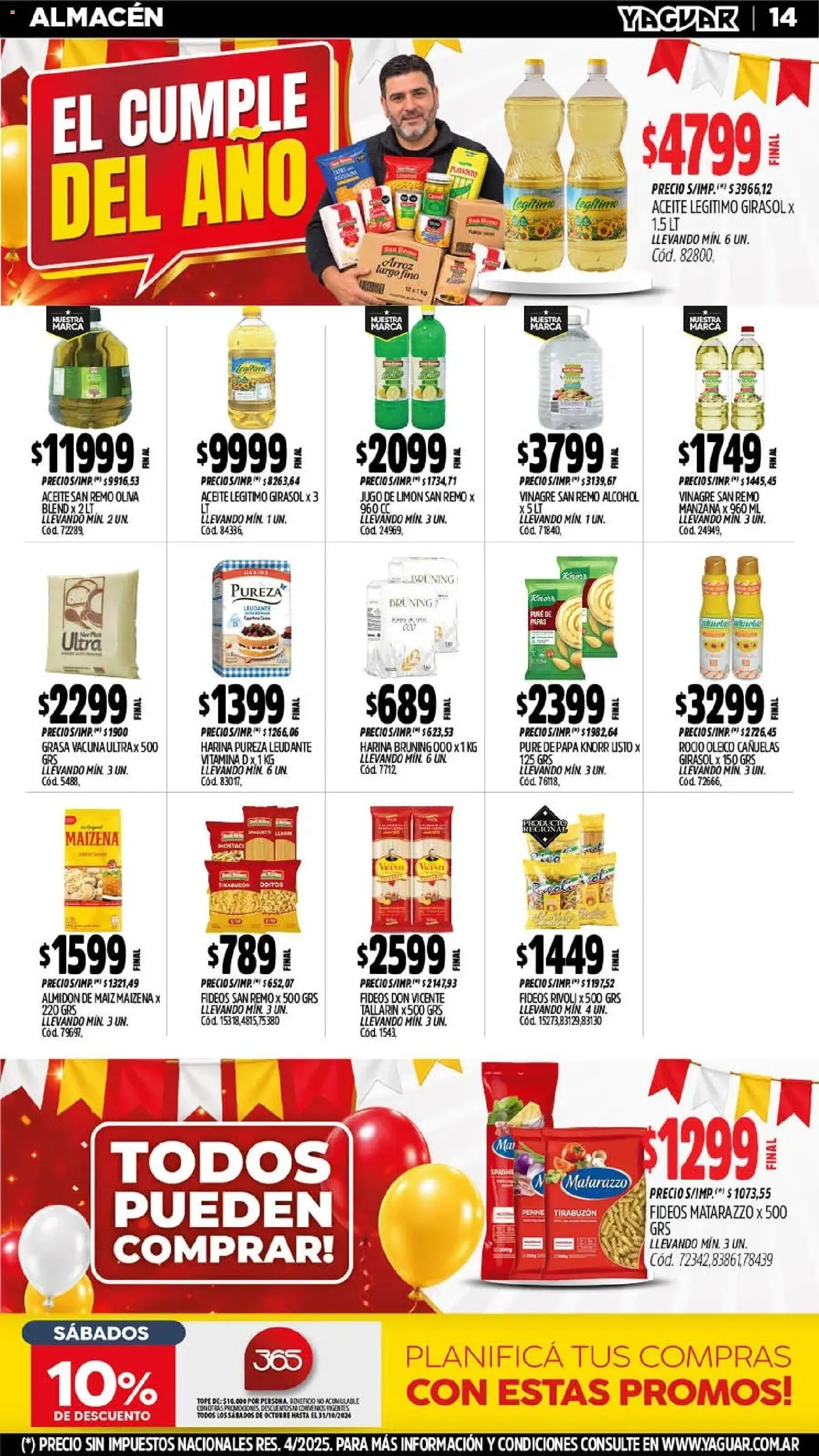 Yaguar - Oferta Semanal Salta │ válido desde el 05/10/2026 | Página: 12