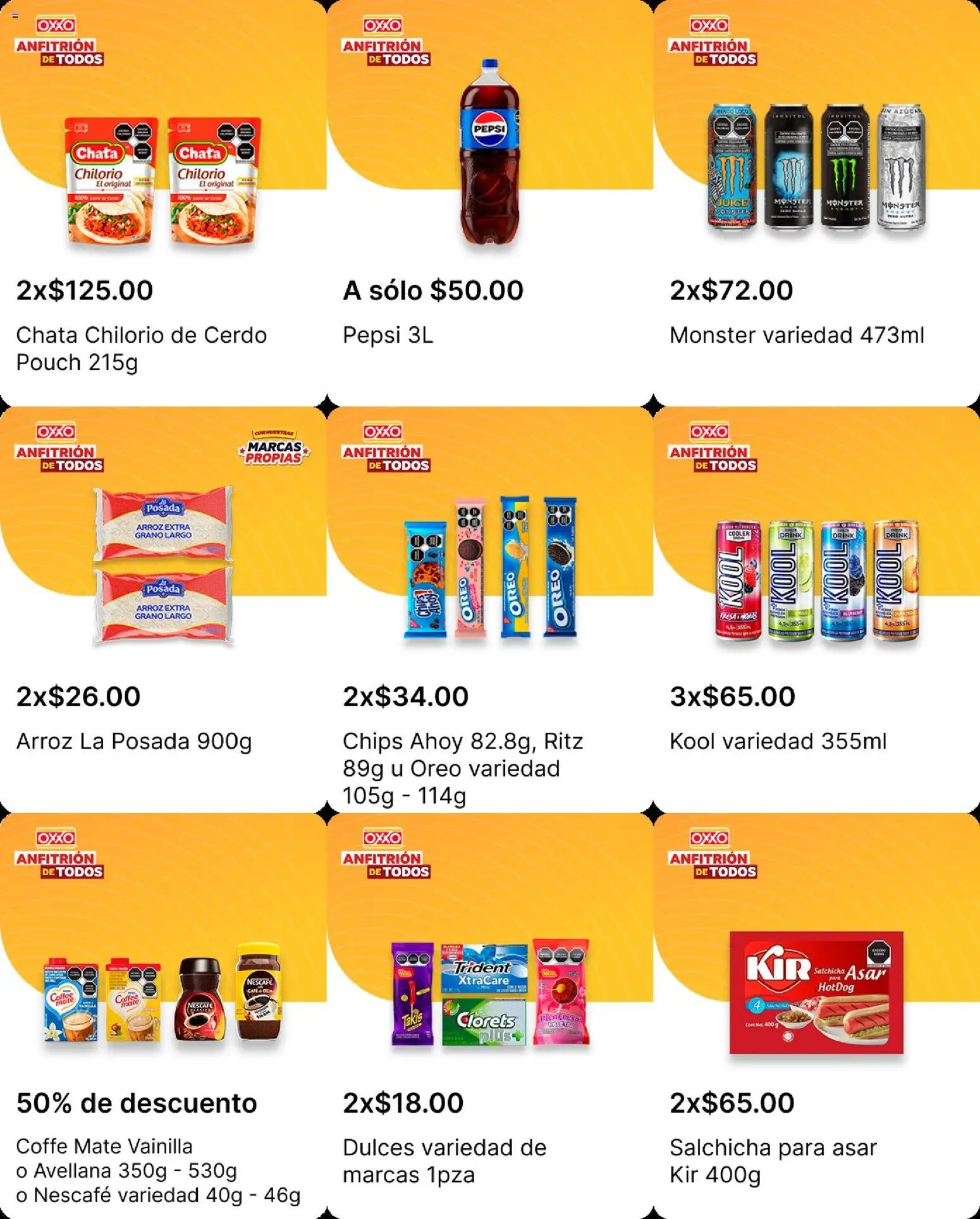 Nuevas ofertas de OXXO válidas en toda la República Mexicana desde el 25/06/2026. ¡Encuentra las mejores ofertas en OXXO folleto! | Página: 10 | Productos: Paleta, Cerdo, Arroz, Dulces