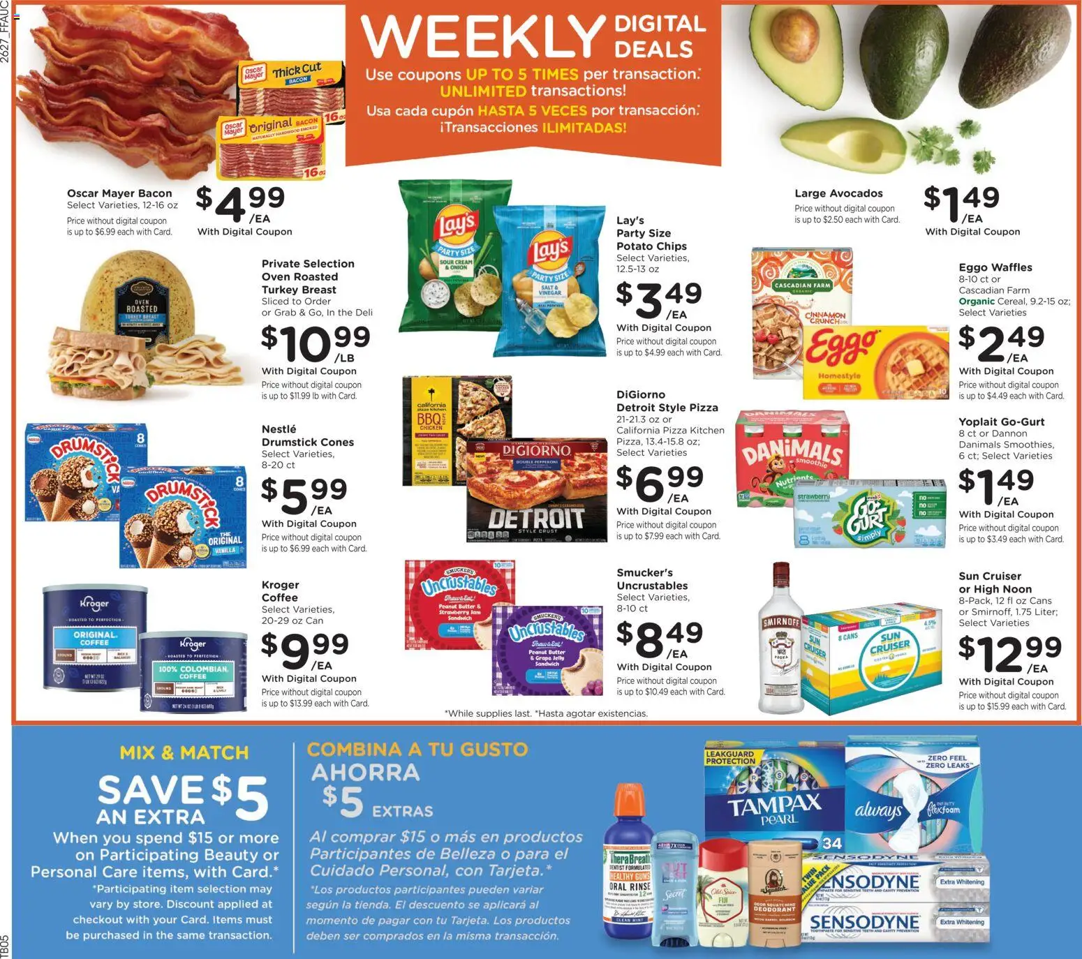 Fry's Food Weekly Ad - valid from 08/05/2026 | Page: 3 | Products: Vinegar, Coffee, Deodorant, Cream