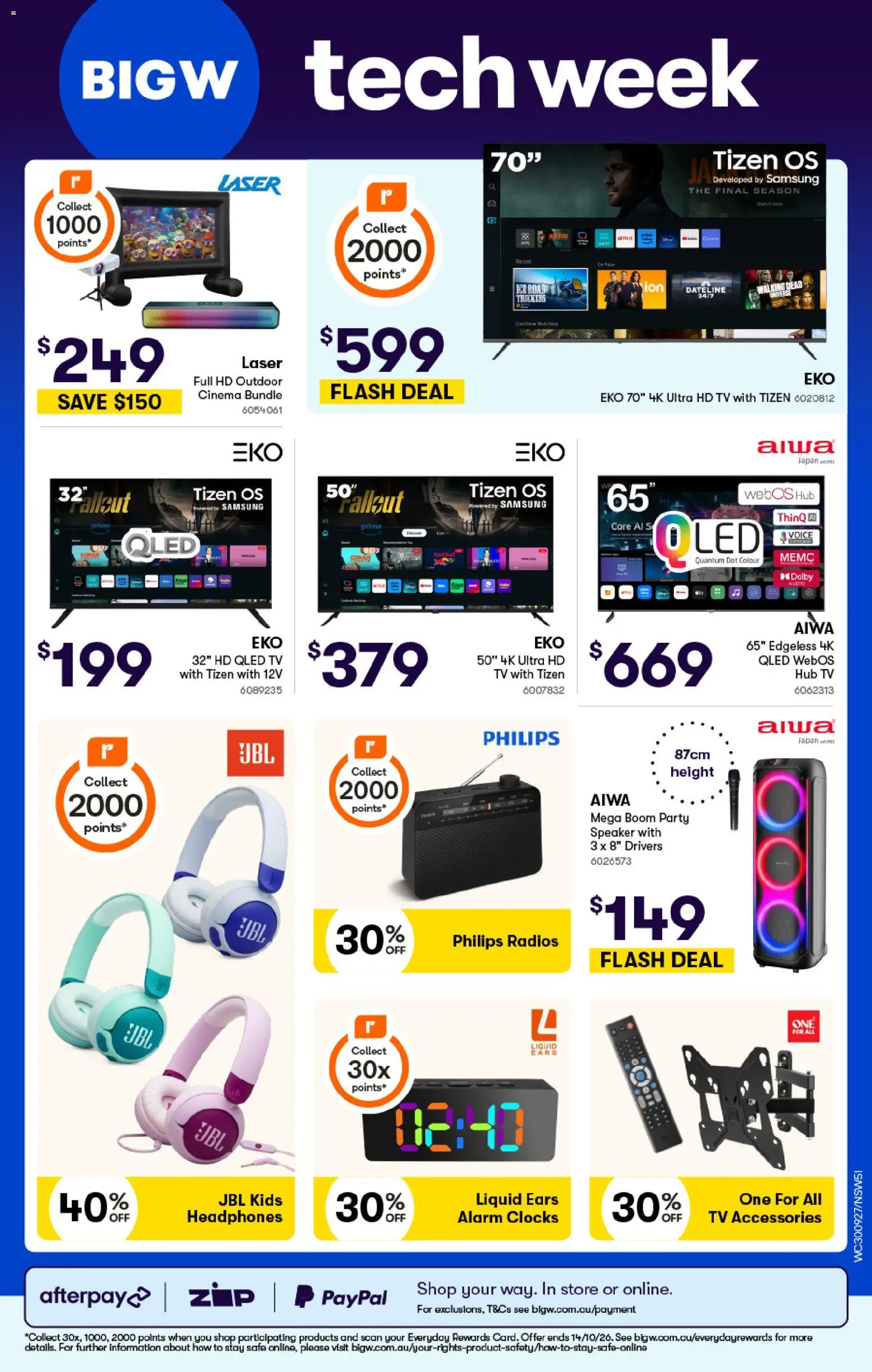Woolworths catalogue - valid from 30/09/2026 | Page: 47 | Products: Accessories, Watch, Speaker, Safe