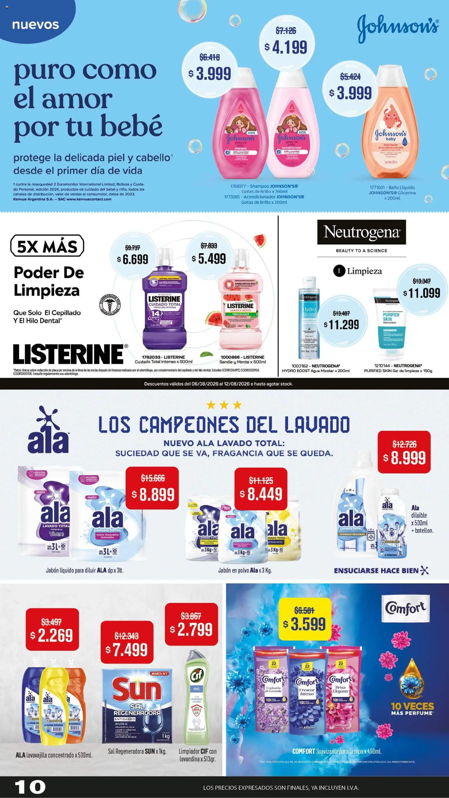 Makro ofertas │ válido desde el 06/08/2026 | Página: 10 | Productos: Polvo, Sal, Jabón en polvo, Limpiador
