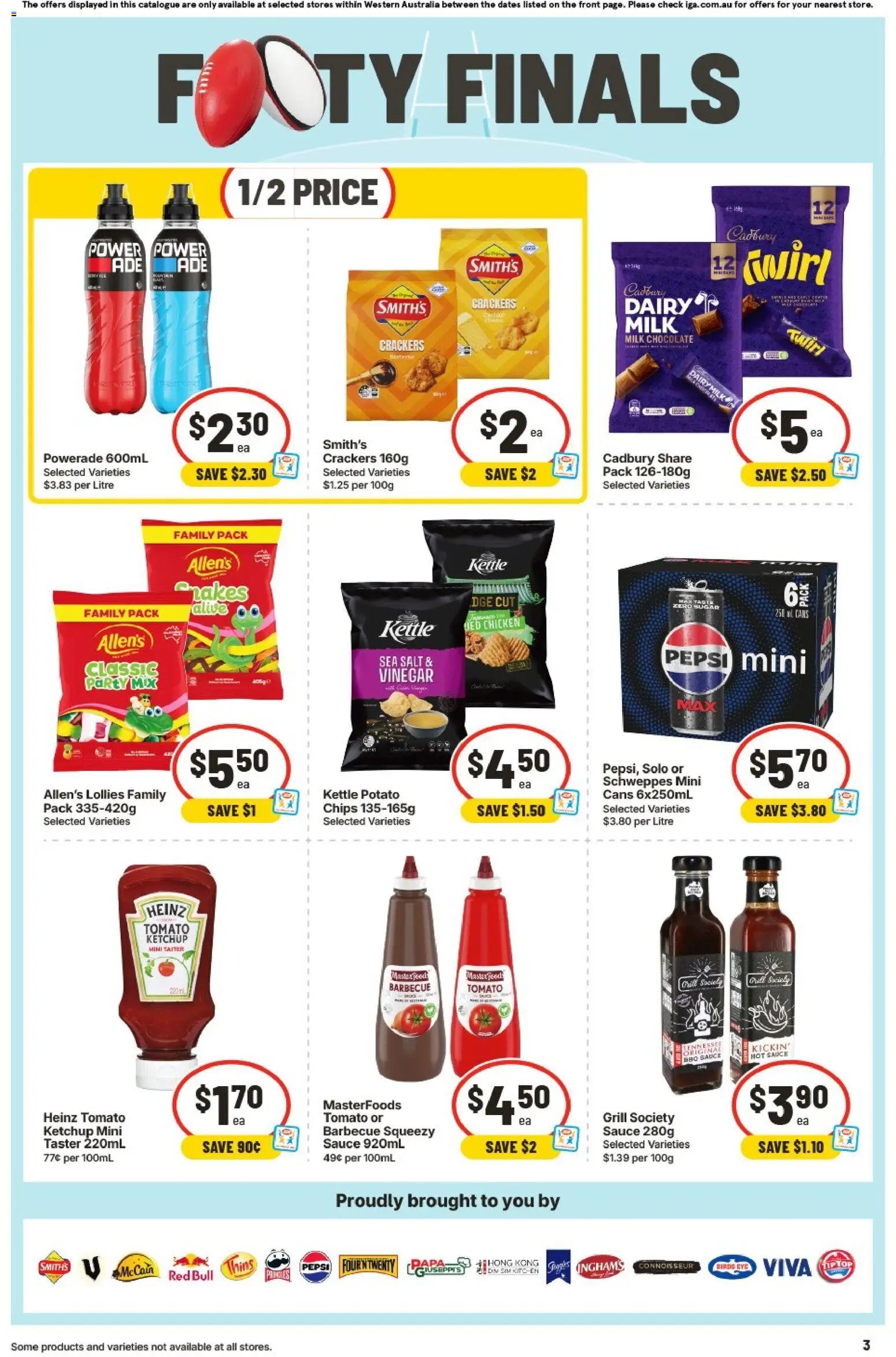 IGA catalogue - valid from 09/09/2026 | Page: 4 | Products: Crackers, Chocolate, Red Bull, Kettle