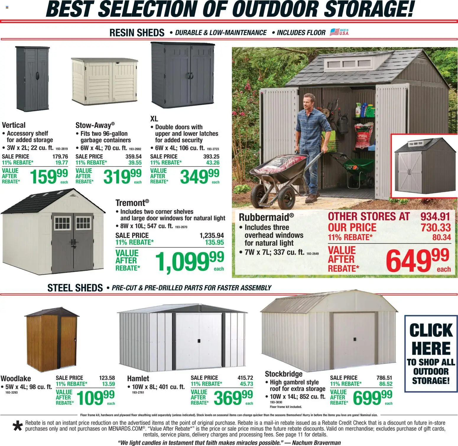 Menards Weekly Ad - valid from 08/27/2026 | Page: 3 | Products: Shelf, Doors, Candles