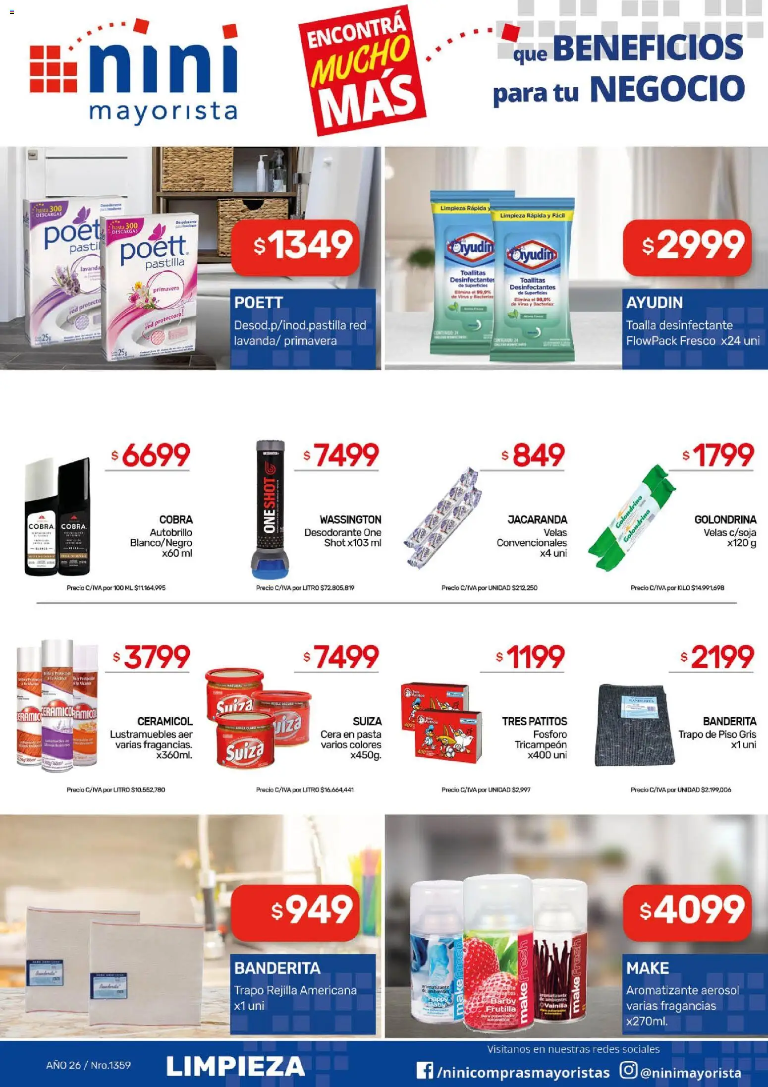 NINI Mayorista ofertas │ válido desde el 11.05.2026 | Página: 11 | Productos: Trapo de piso, Frutilla, Rejilla, Pasta