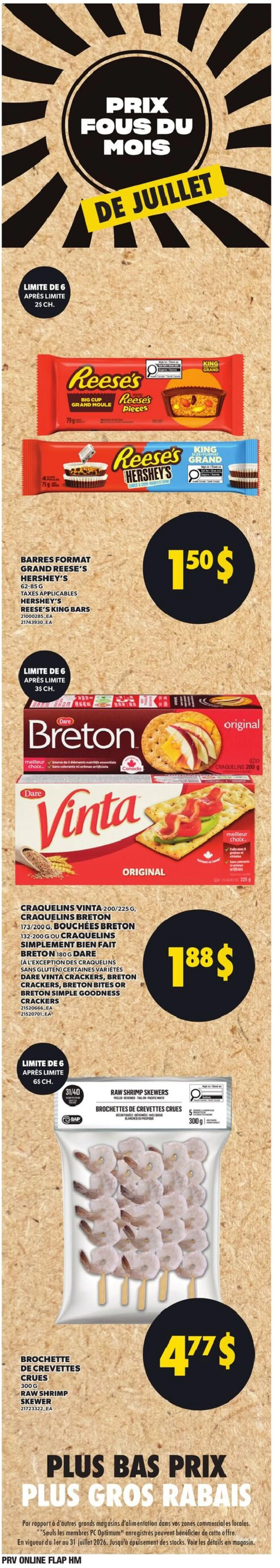 Provigo flyer valid from Jul 23, 2026 | Page: 6 | Products: PC, Crackers, Shrimp
